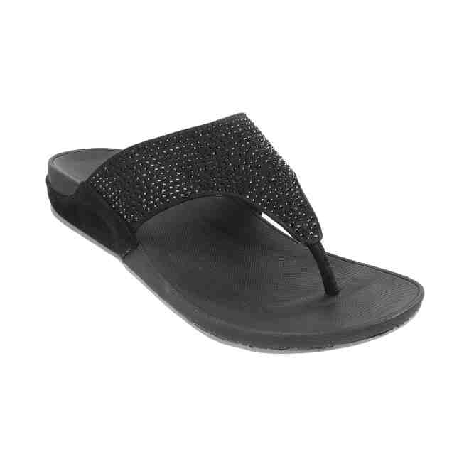 Mochi  Women  Black  Synthetic  Flats  Euro 36