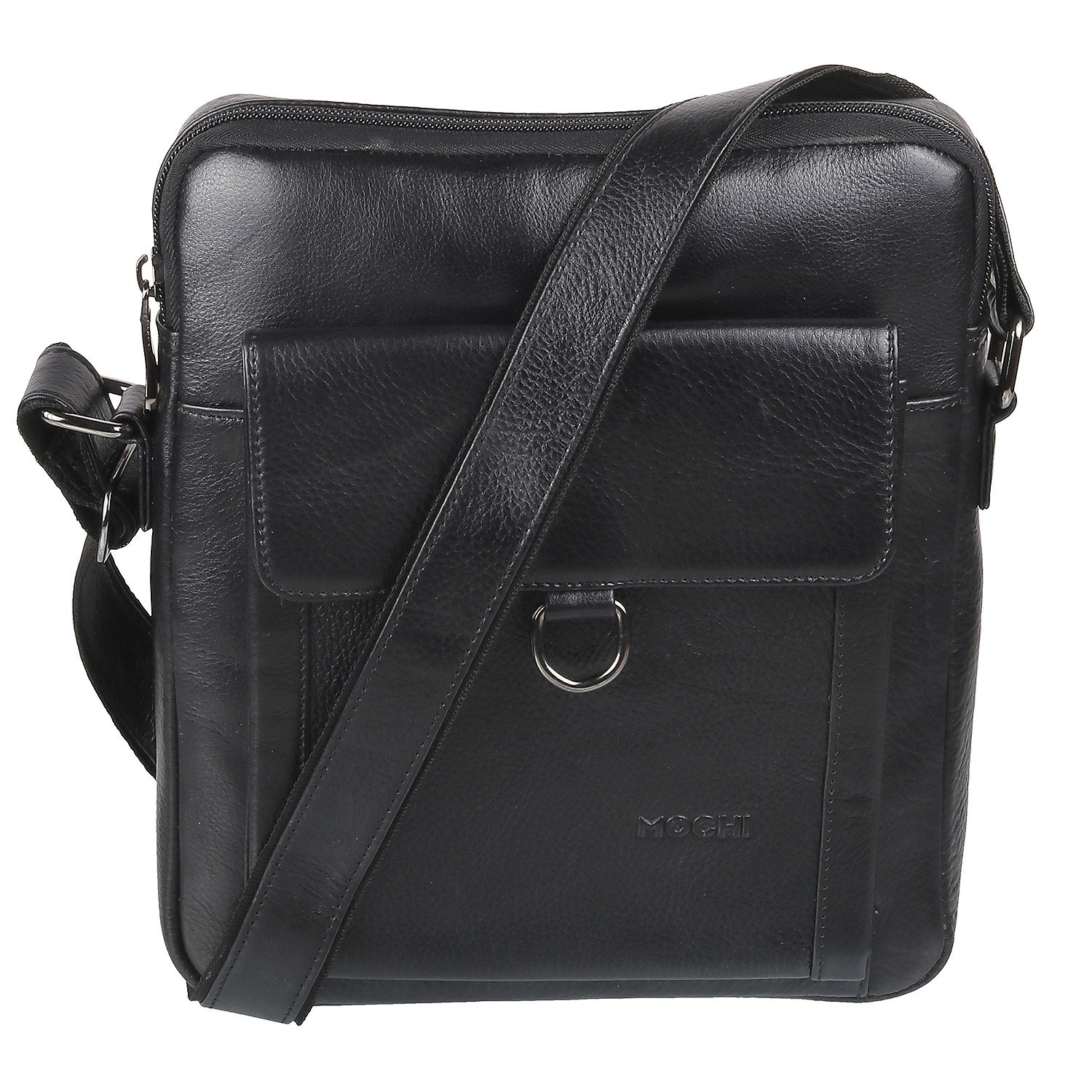 Mochi Uinsex Black Leather Handbags Onesize