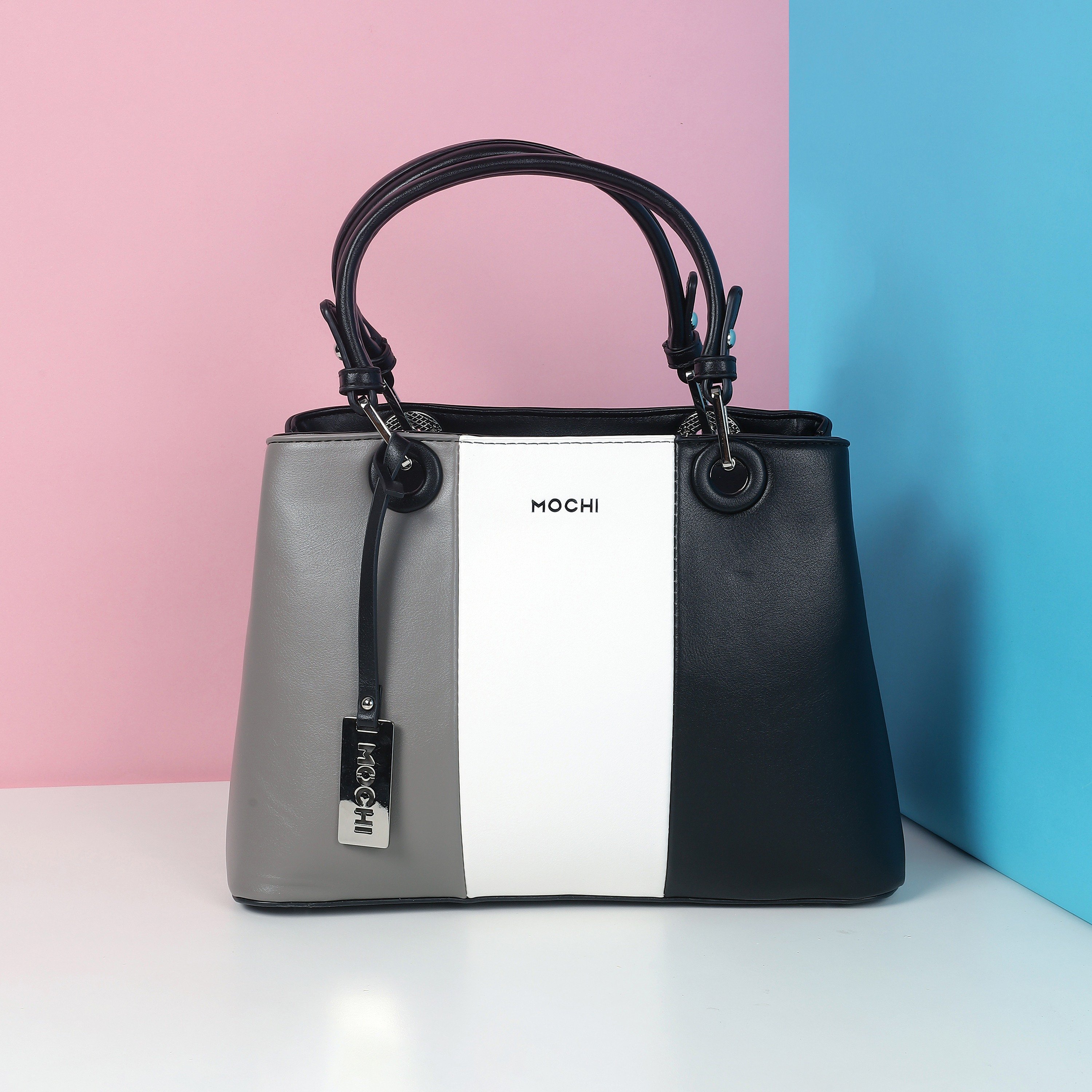 Mochi Women Black PU Handbags Onesize