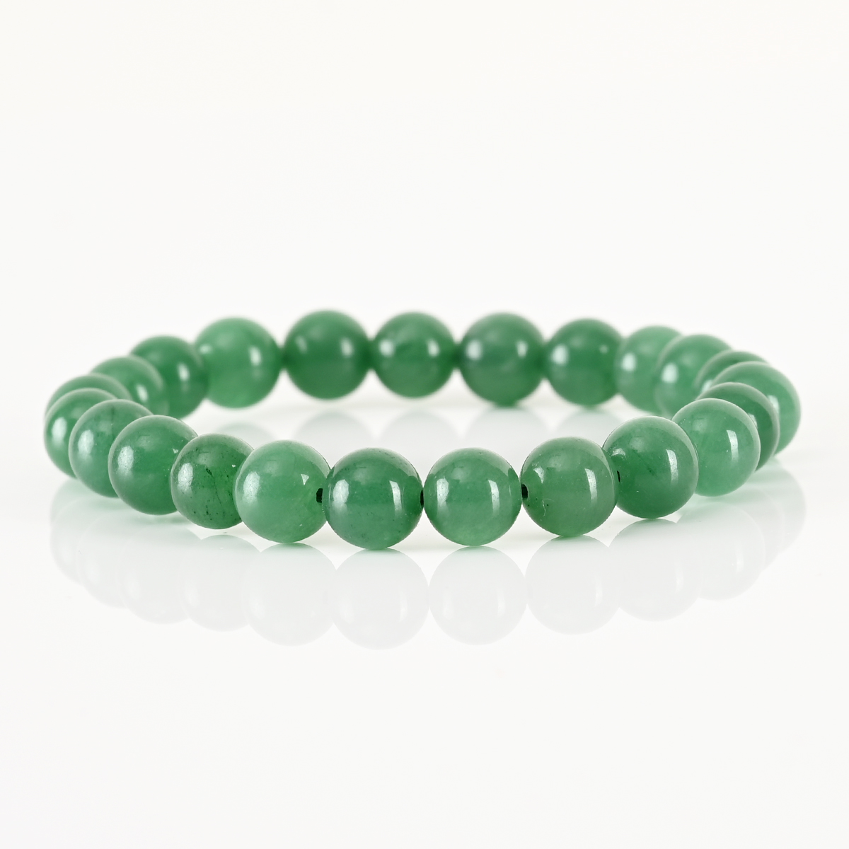 Shiv Ratan Kendra Green Avenchurine Stretchable Bracelets
