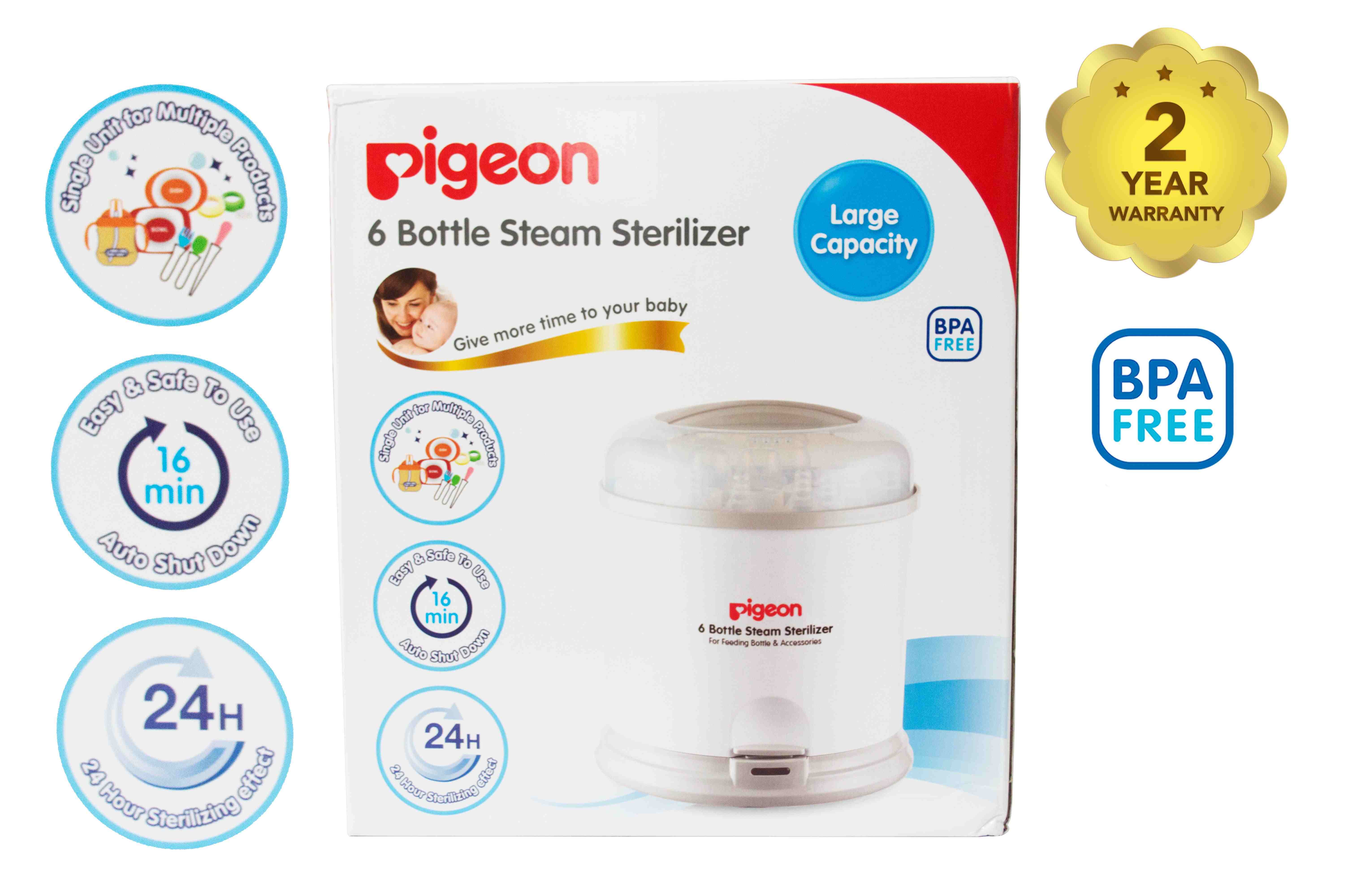 Pigeon Unisex Feeding Bottle Sterilizer - Blue