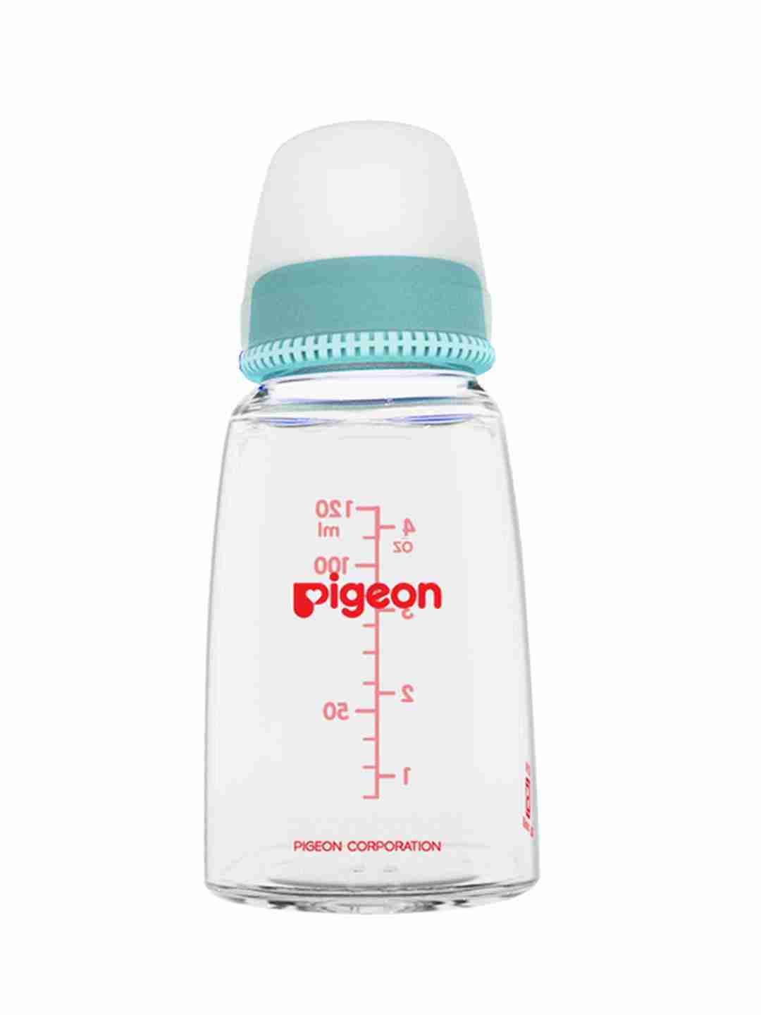Pigeon Glass Feeding Bottle 120ml - Pack of 2 - Blue
