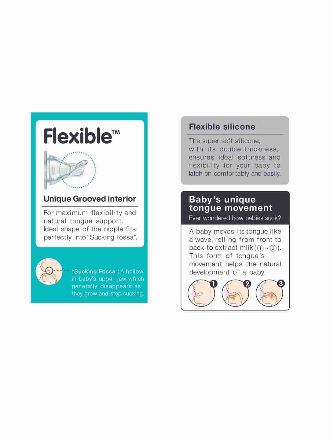 Pigeon Glass Feeding Bottle 120ml - Pack of 2 - Blue