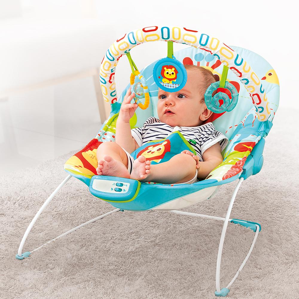Mastela Music Jungle Vibrations Baby Bouncer - Multicolor
