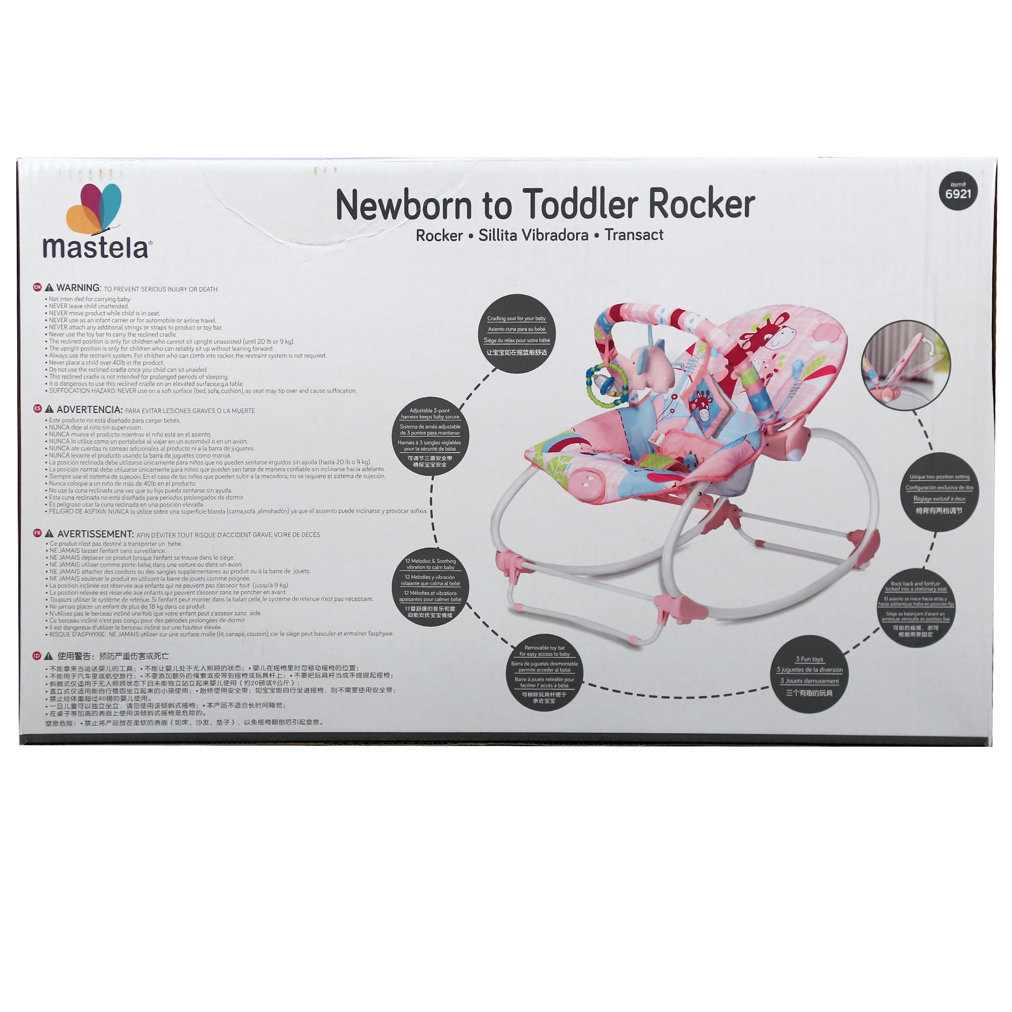 Mastela Unisex Newborn To Toddler Baby Rockers - Multicolor