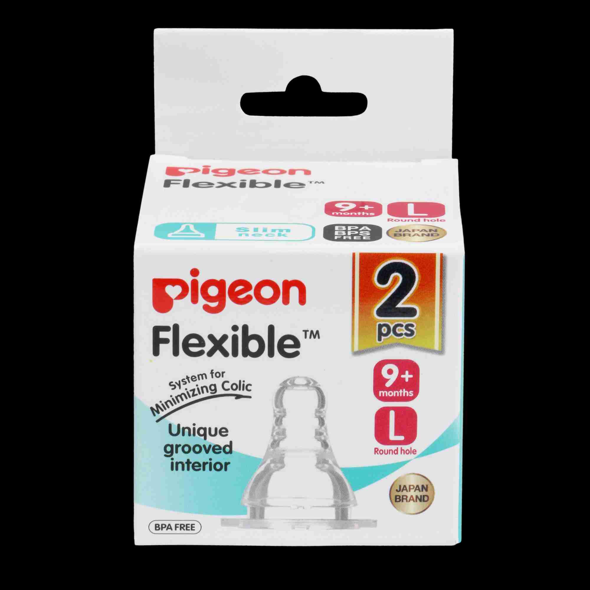 Pigeon Peristaltic Nipple - Pack of 2 - Green