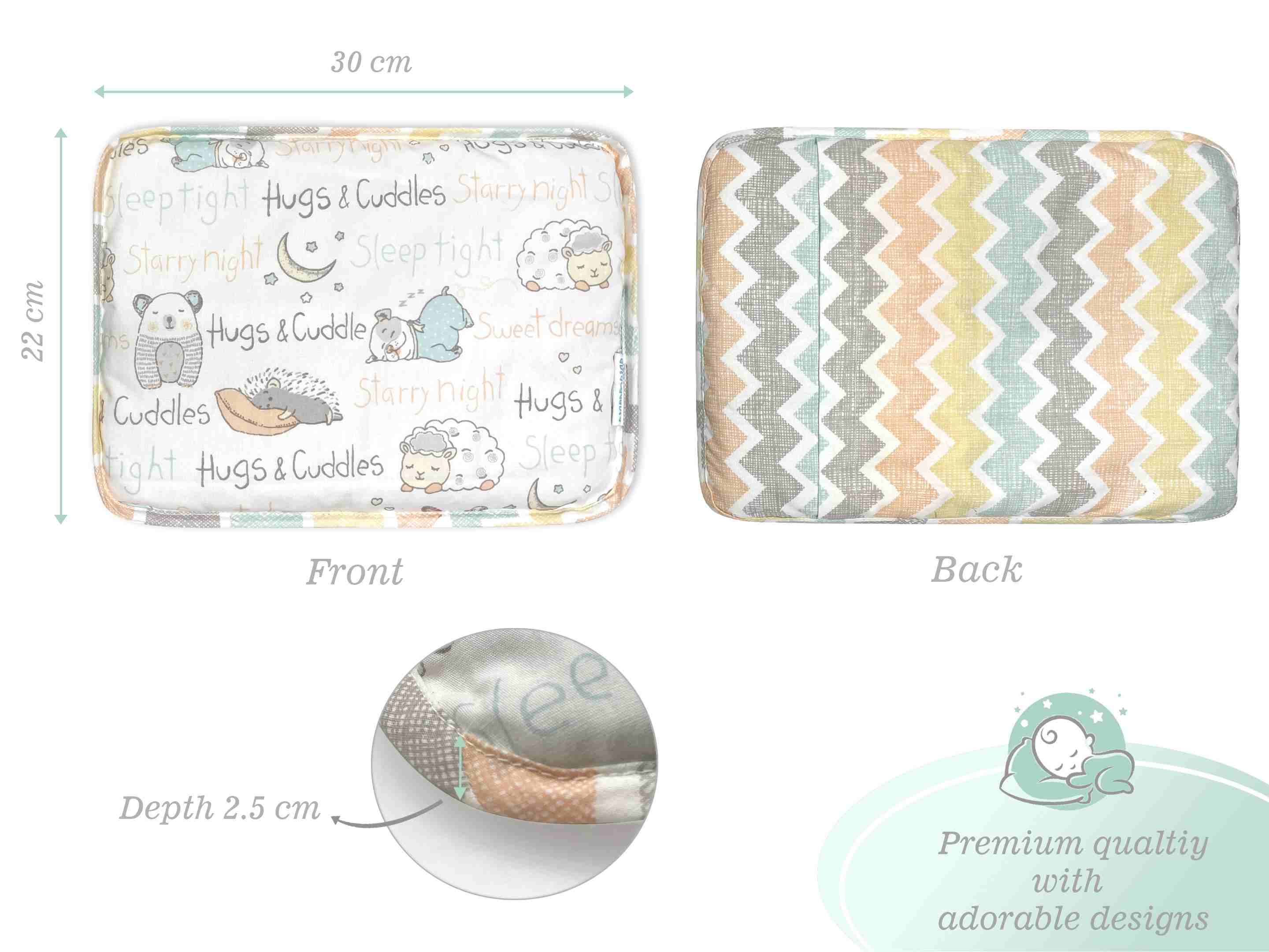 Abracadabra Sleepy Friends Rai Pillow - Multicolor