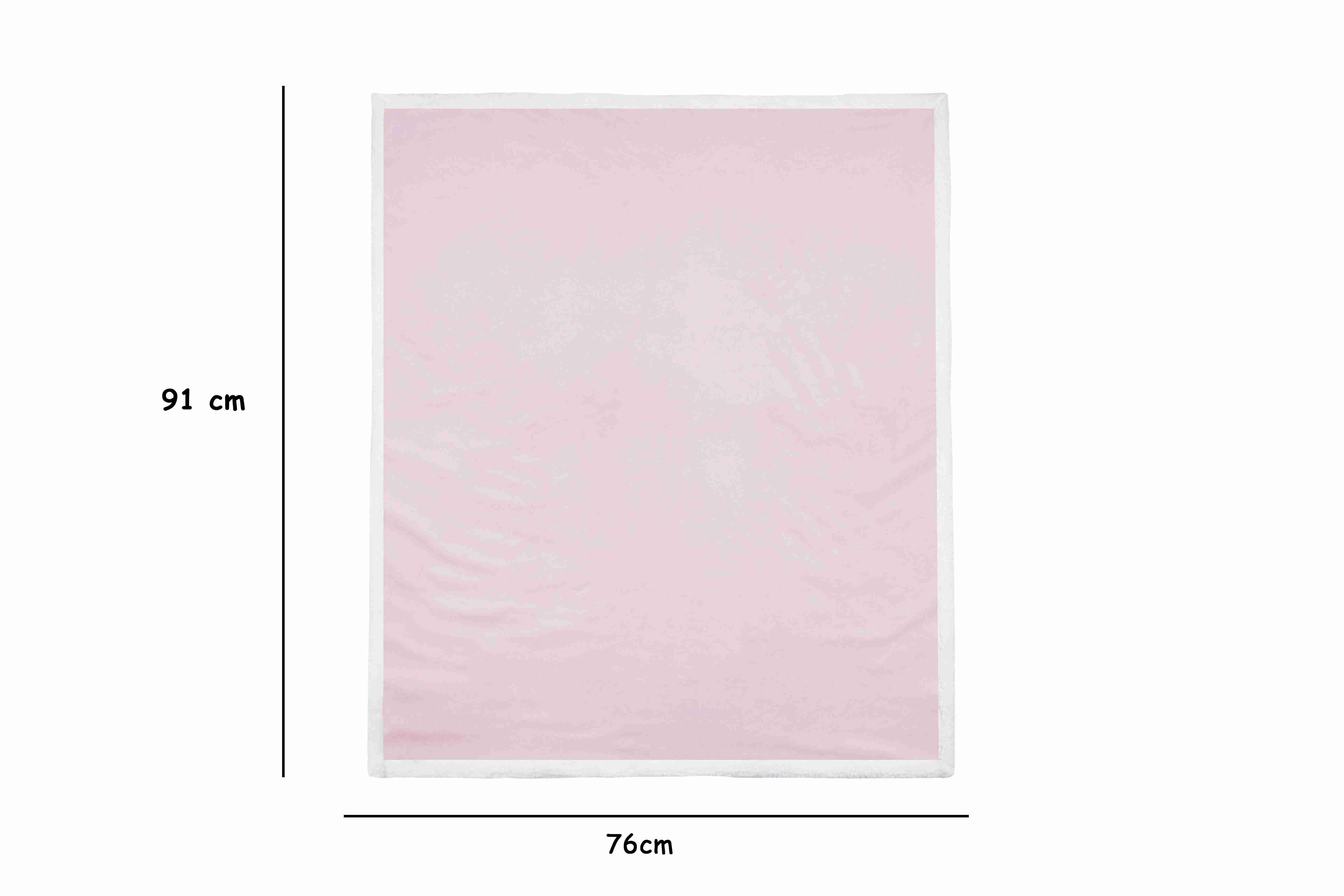 Abracadabra Chamois Blanket - Pink