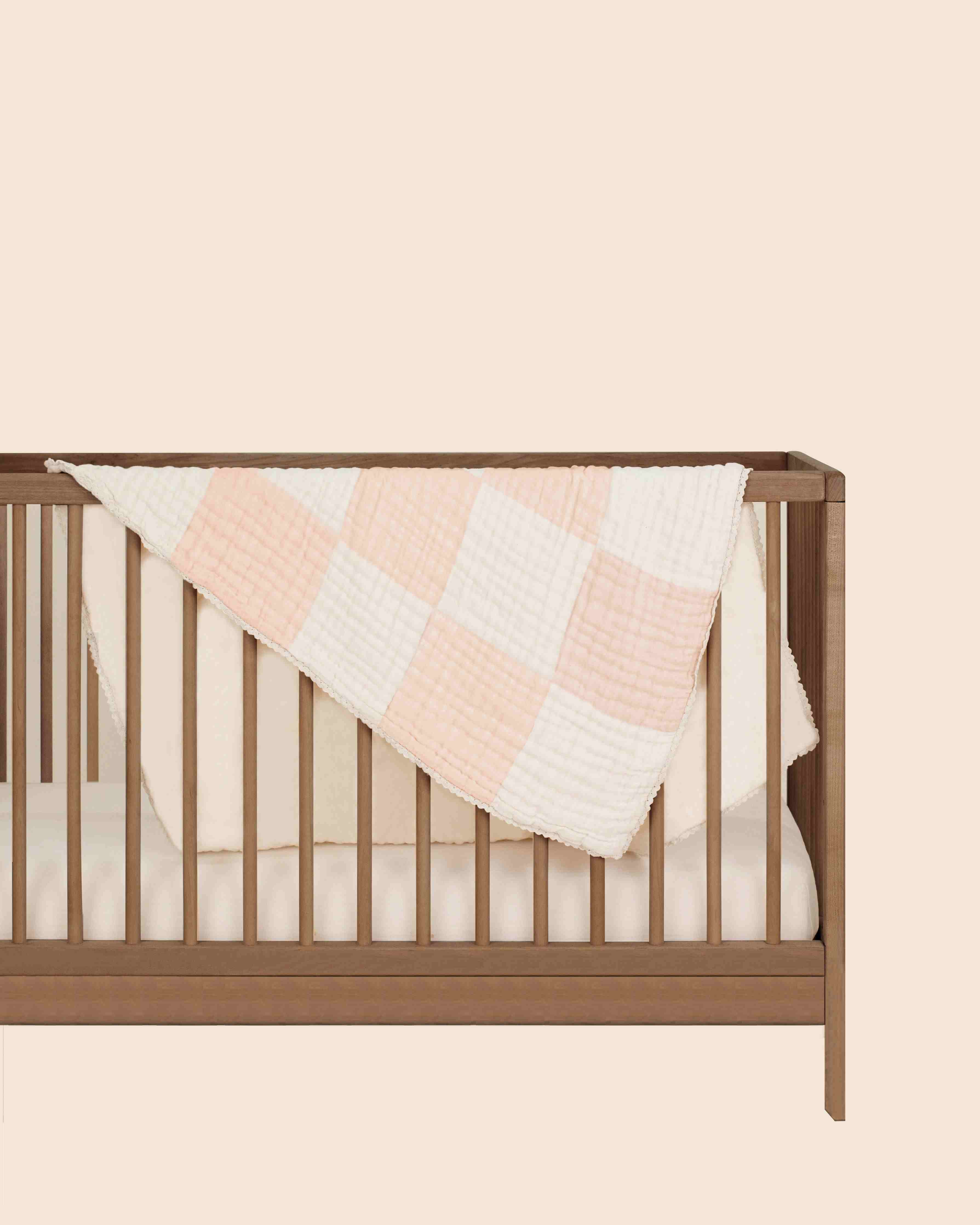 Abracadabra 4 Layer Patchwork Muslin Blanket - Pink