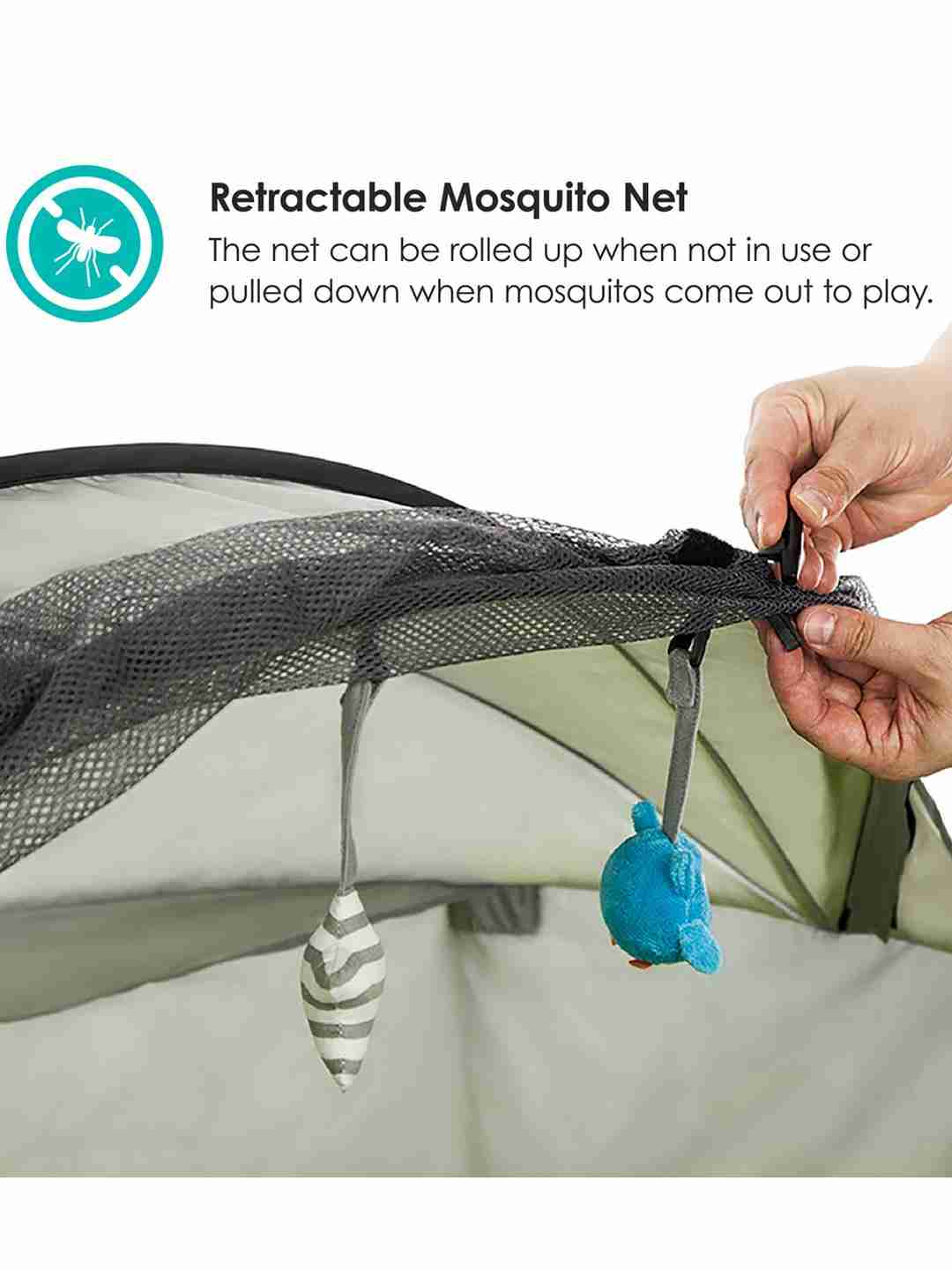 Bblüv Nido Mini Compact 2 in 1 Travel and Play Tent - Multicolor