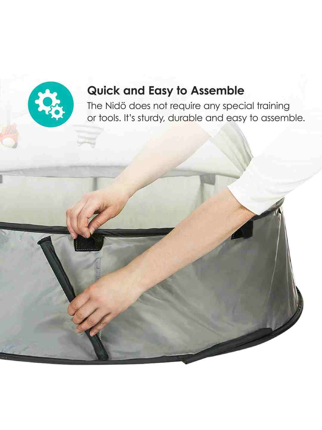 Bblüv Nido Mini Compact 2 in 1 Travel and Play Tent - Multicolor
