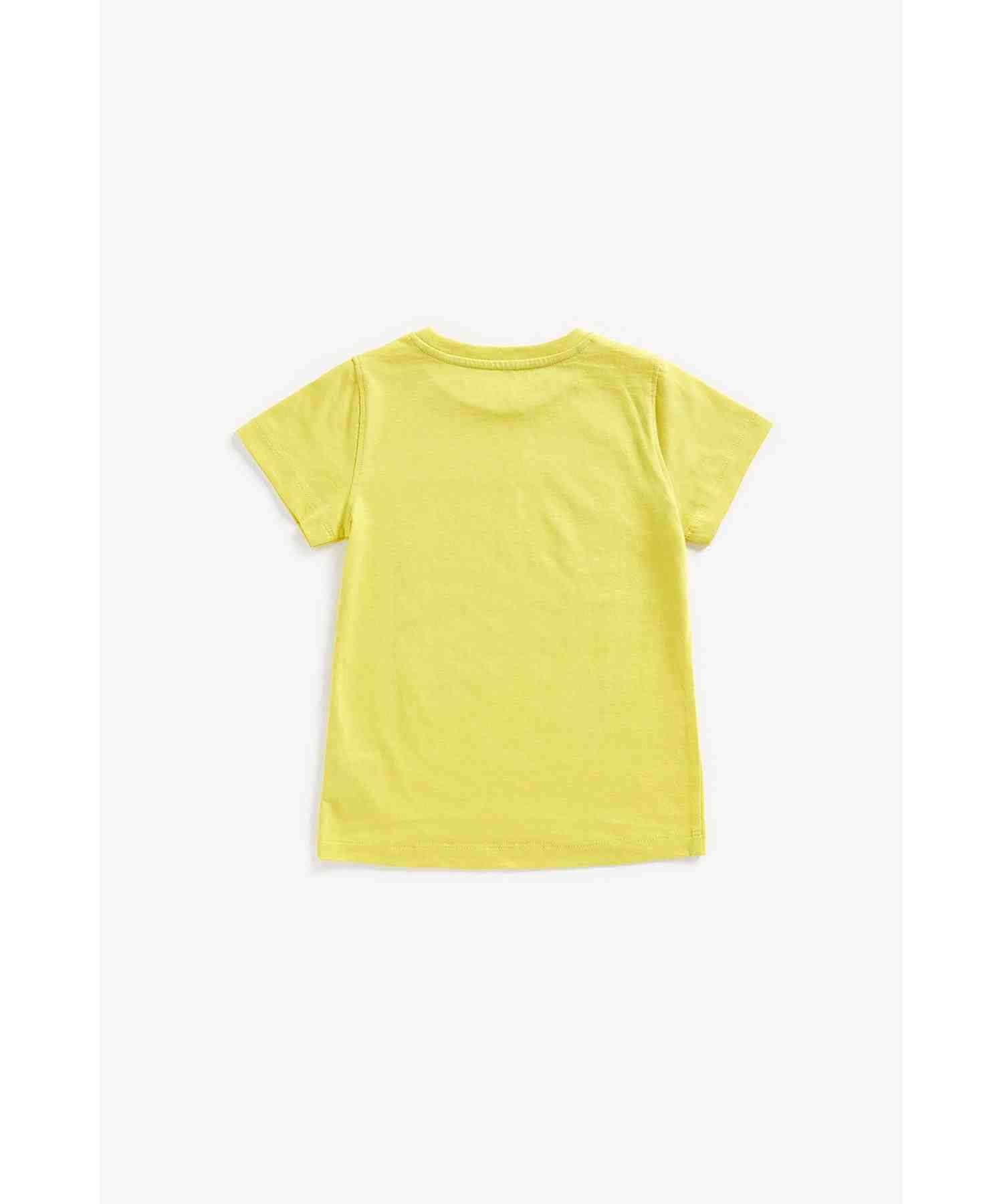 Mothercare Boys 100% Cotton Short Sleeves T-Shirt - Yellow