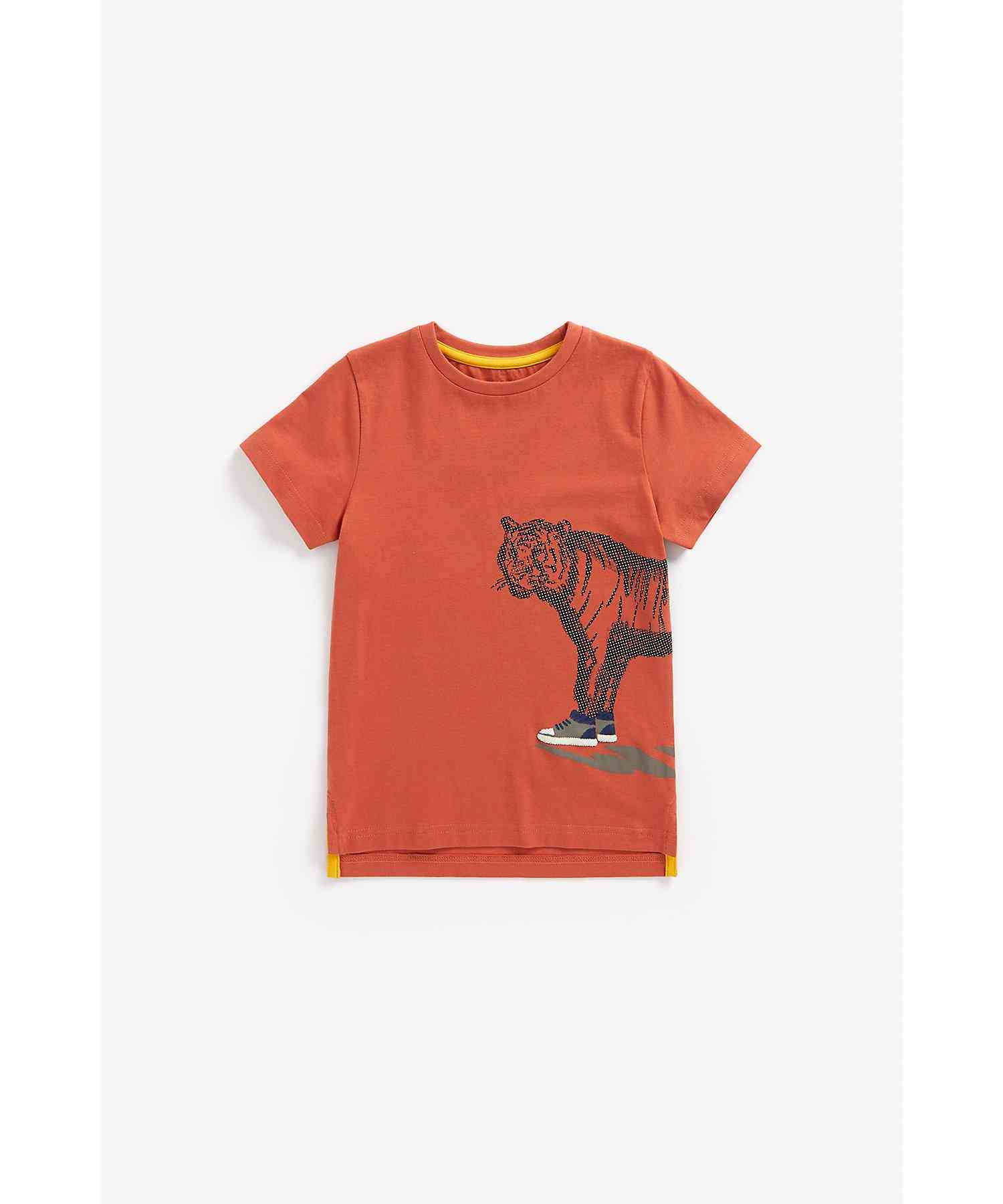 Mothercare Boys 100% Cotton Short Sleeves T-Shirt - Orange