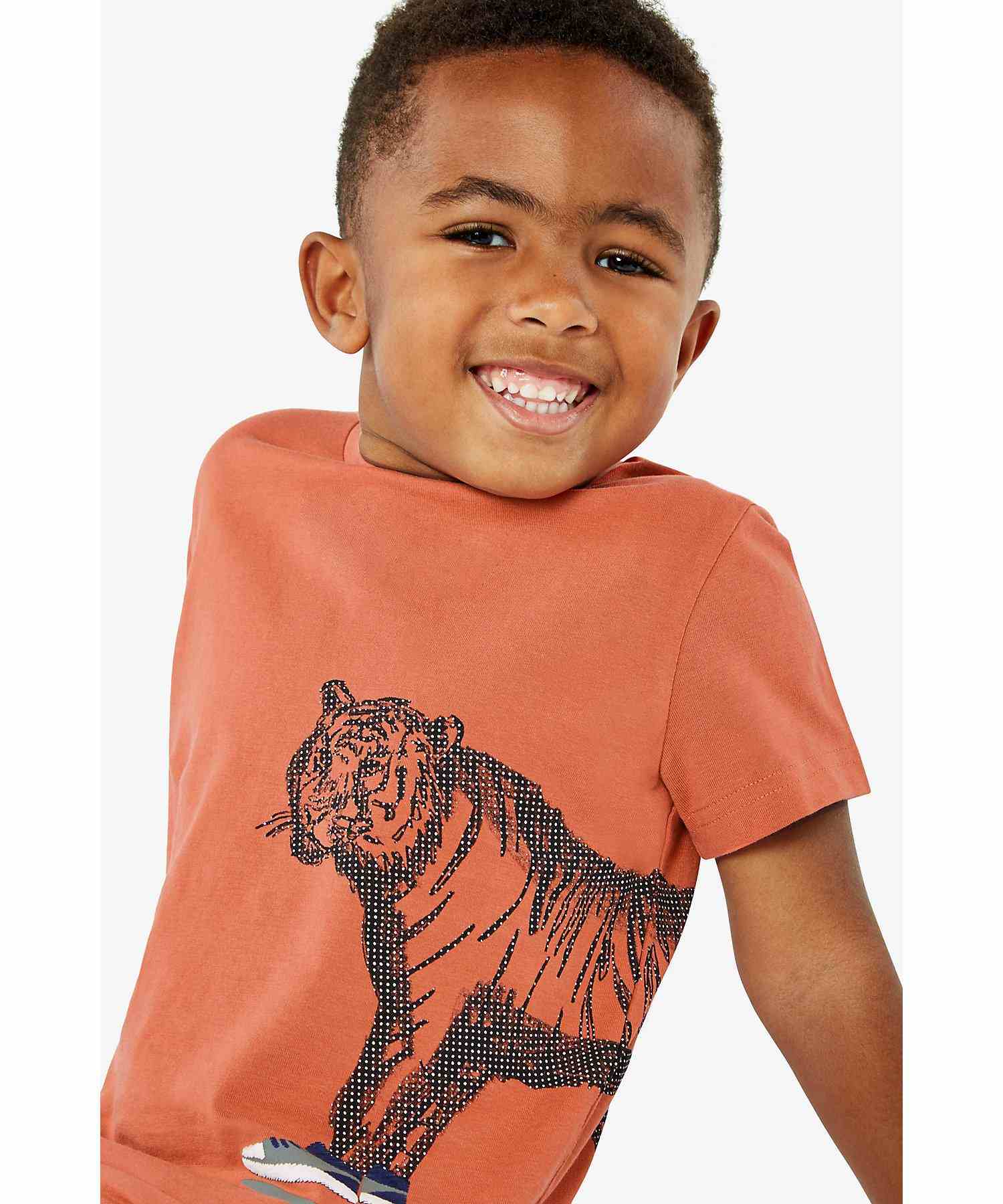 Mothercare Boys 100% Cotton Short Sleeves T-Shirt - Orange