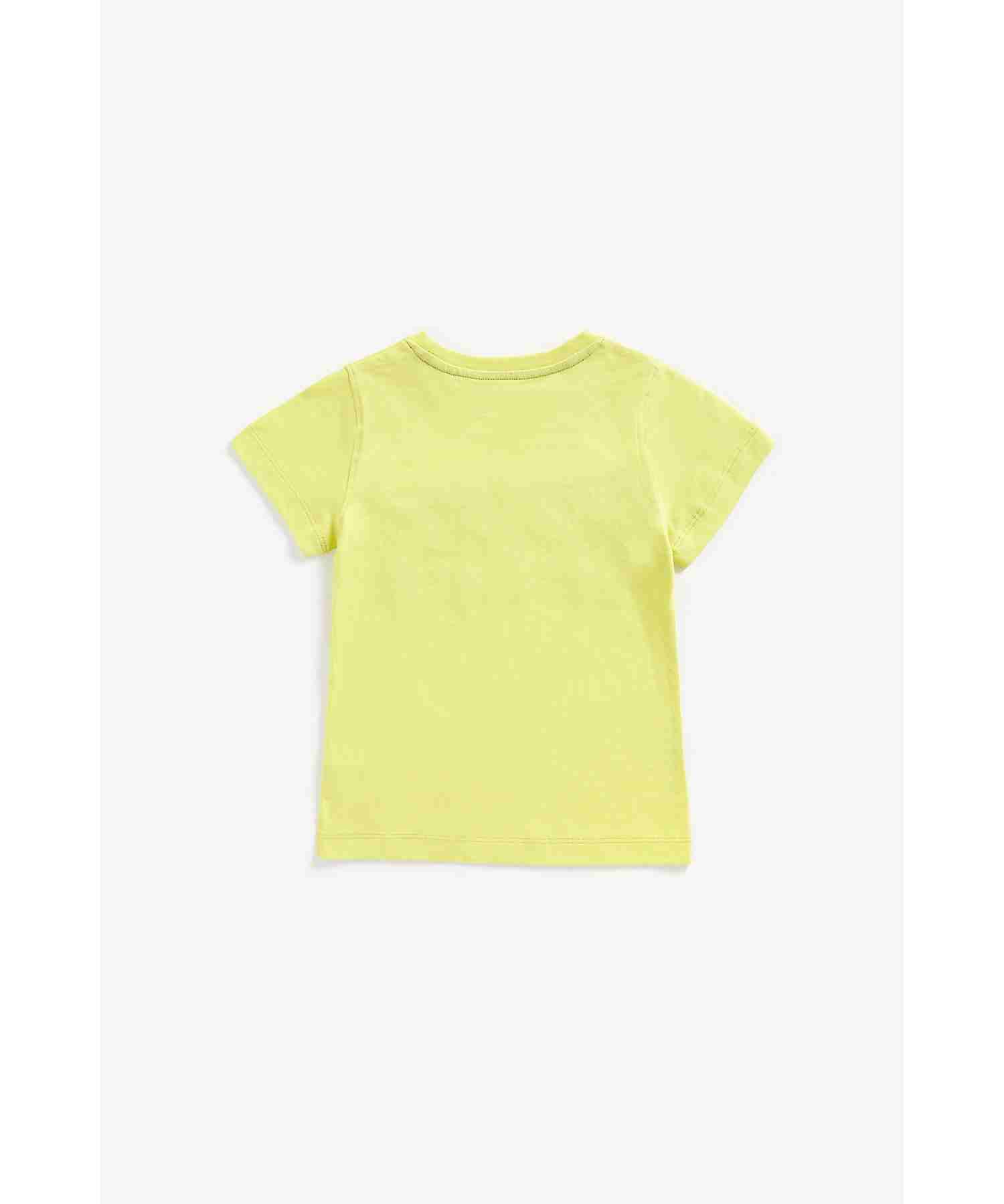 Mothercare Boys 100% Cotton Short Sleeves T-Shirt - Yellow