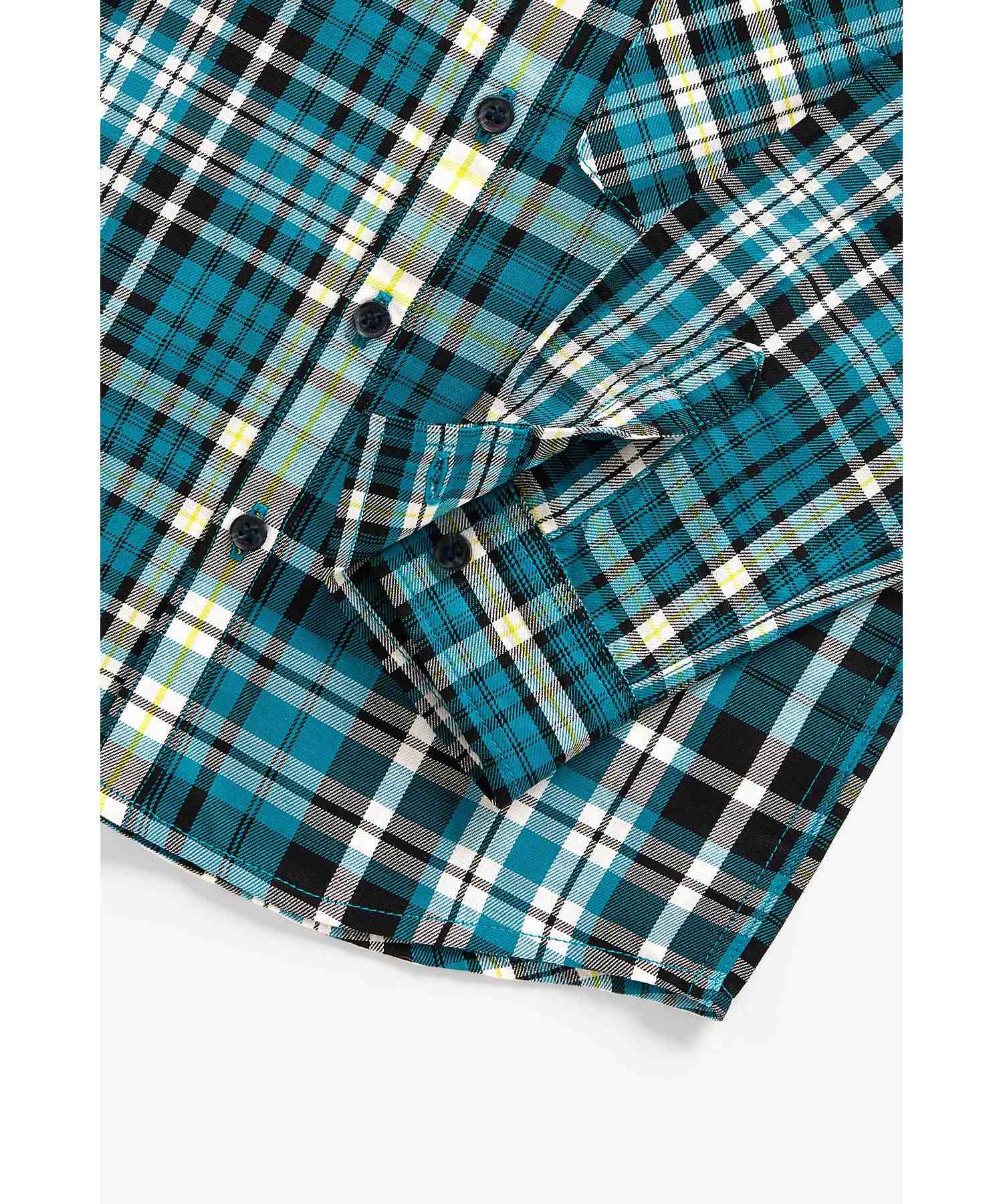 Mothercare Boys 100% Cotton Full Sleeves Shirt - Blue