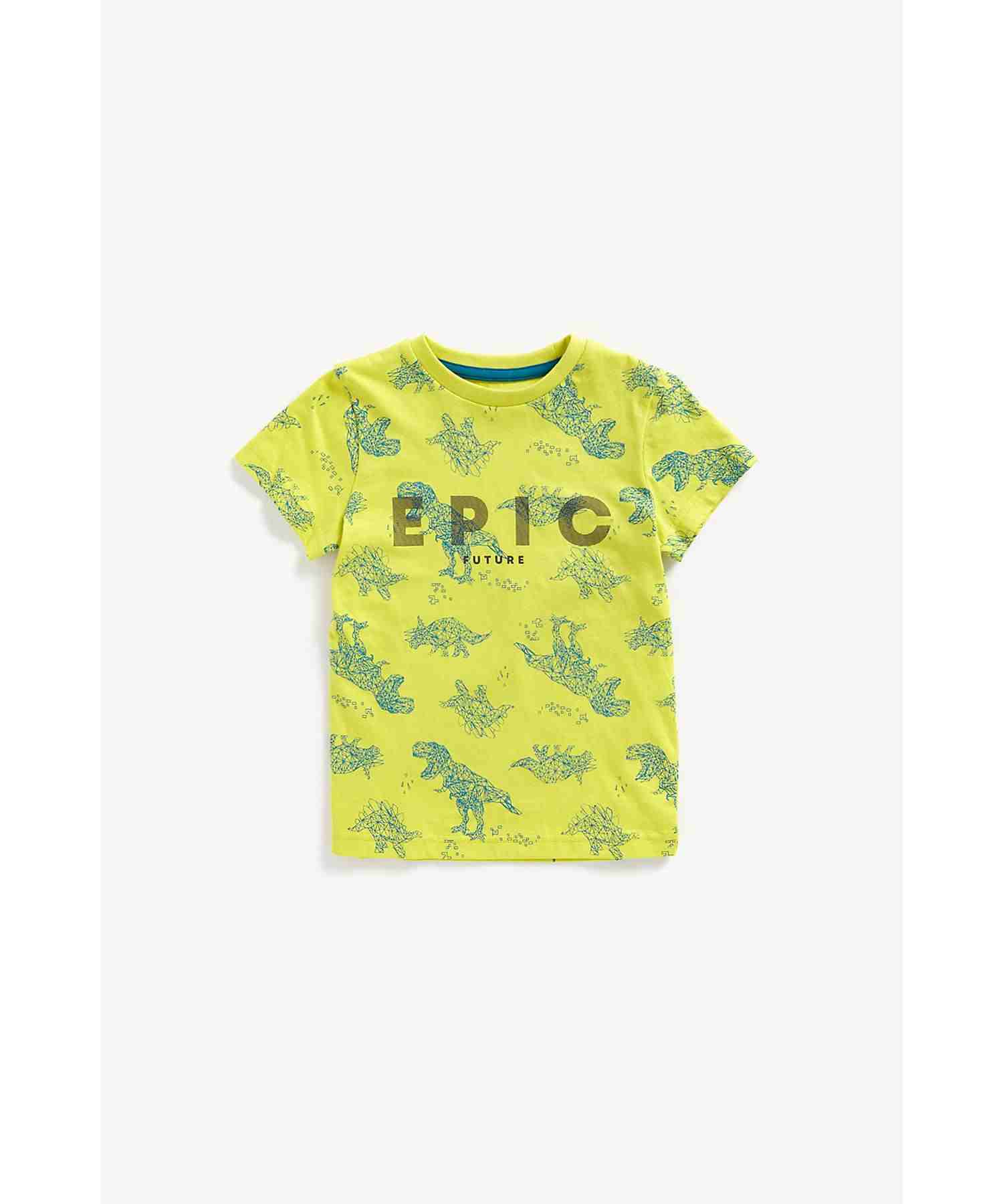 Mothercare Boys 100% Cotton Half Sleeves Shorts and T-Shirt - Multicolor