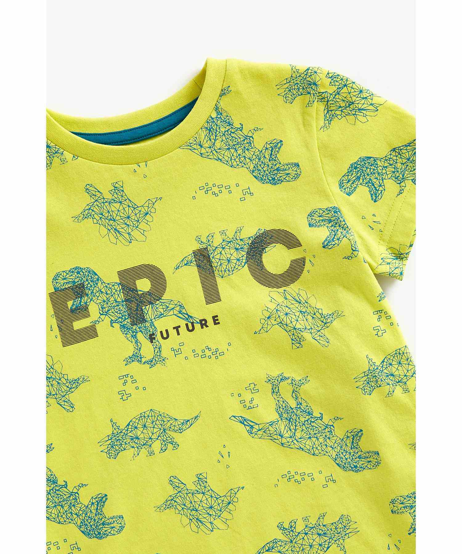 Mothercare Boys 100% Cotton Half Sleeves Shorts and T-Shirt - Multicolor
