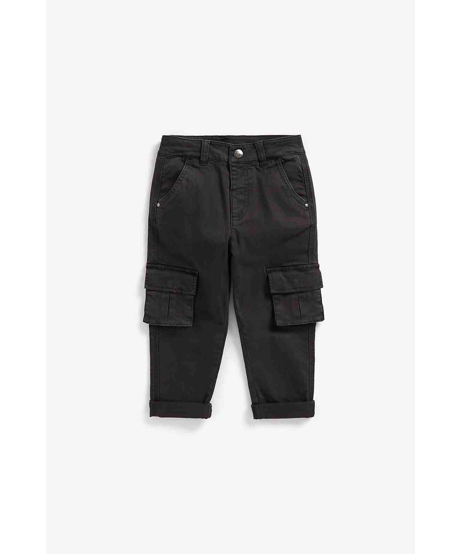 Mothercare Boys Elastic Waist Trousers - Navy