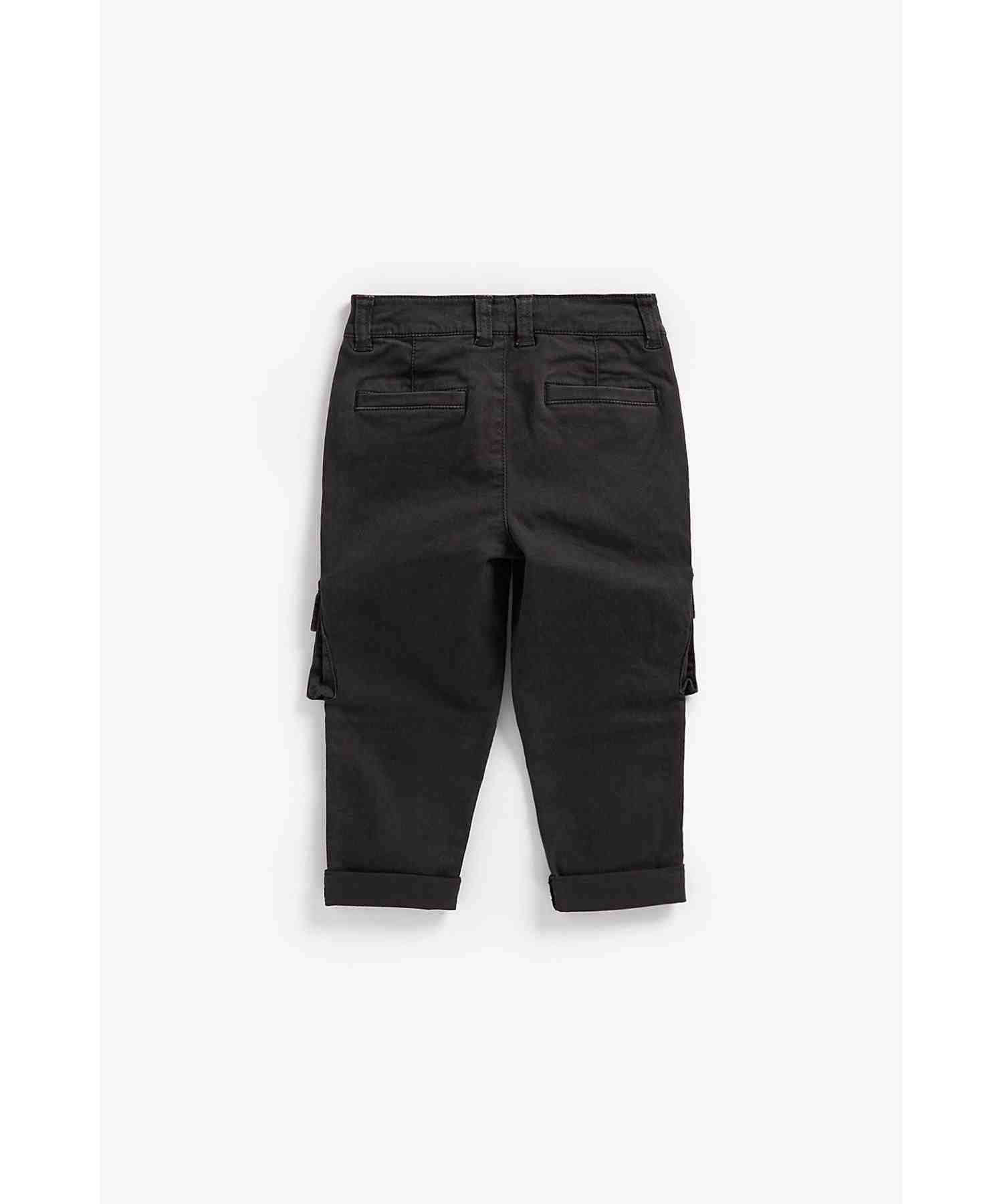 Mothercare Boys Elastic Waist Trousers - Navy