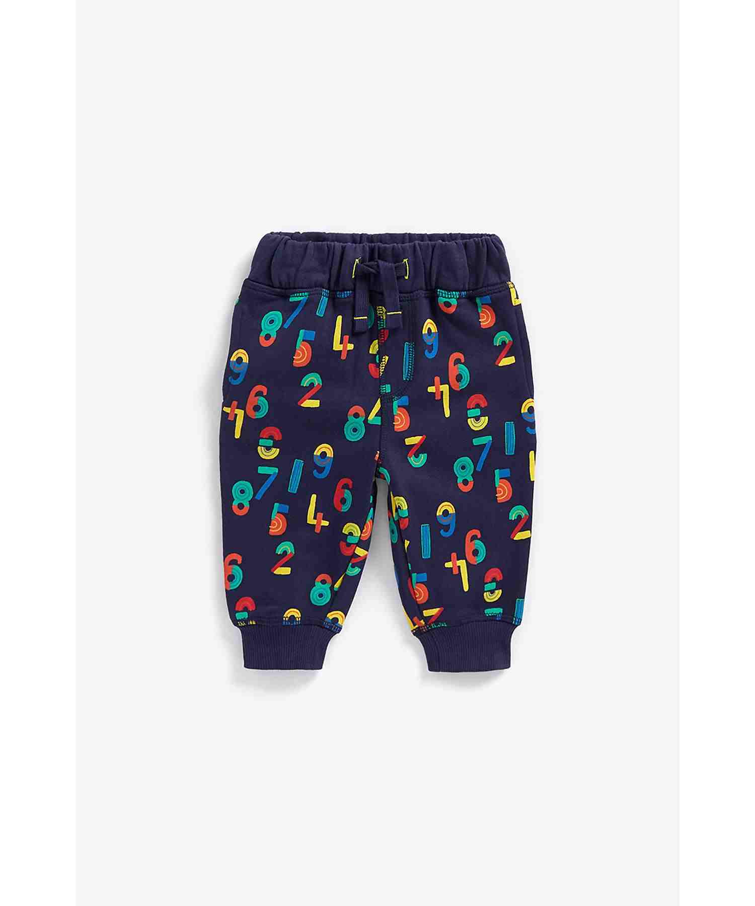 Mothercare Boys 100% Cotton Printed Jogger - Navy