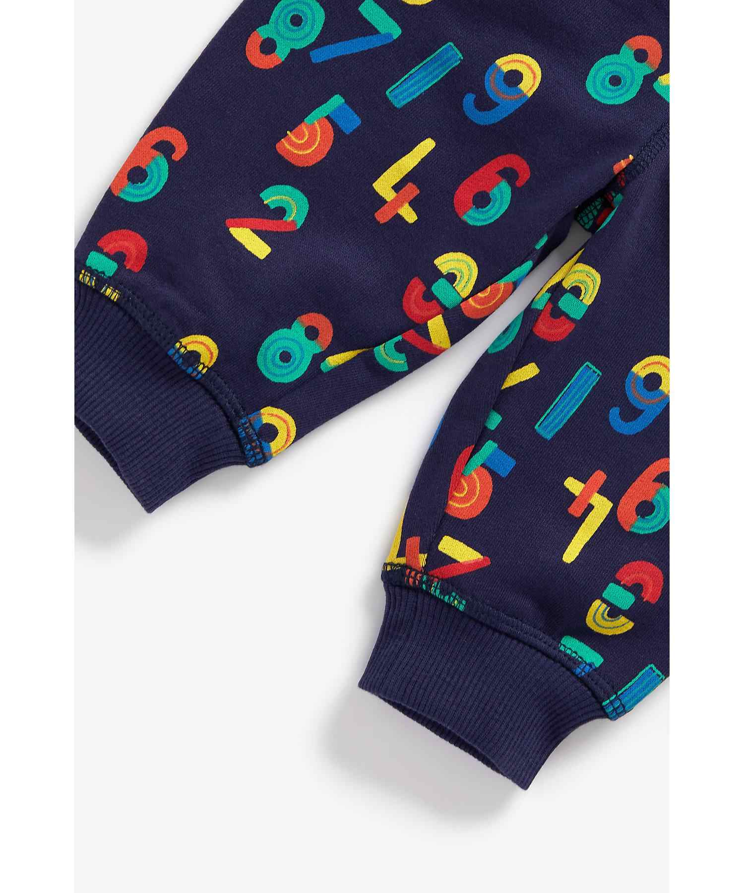 Mothercare Boys 100% Cotton Printed Jogger - Navy