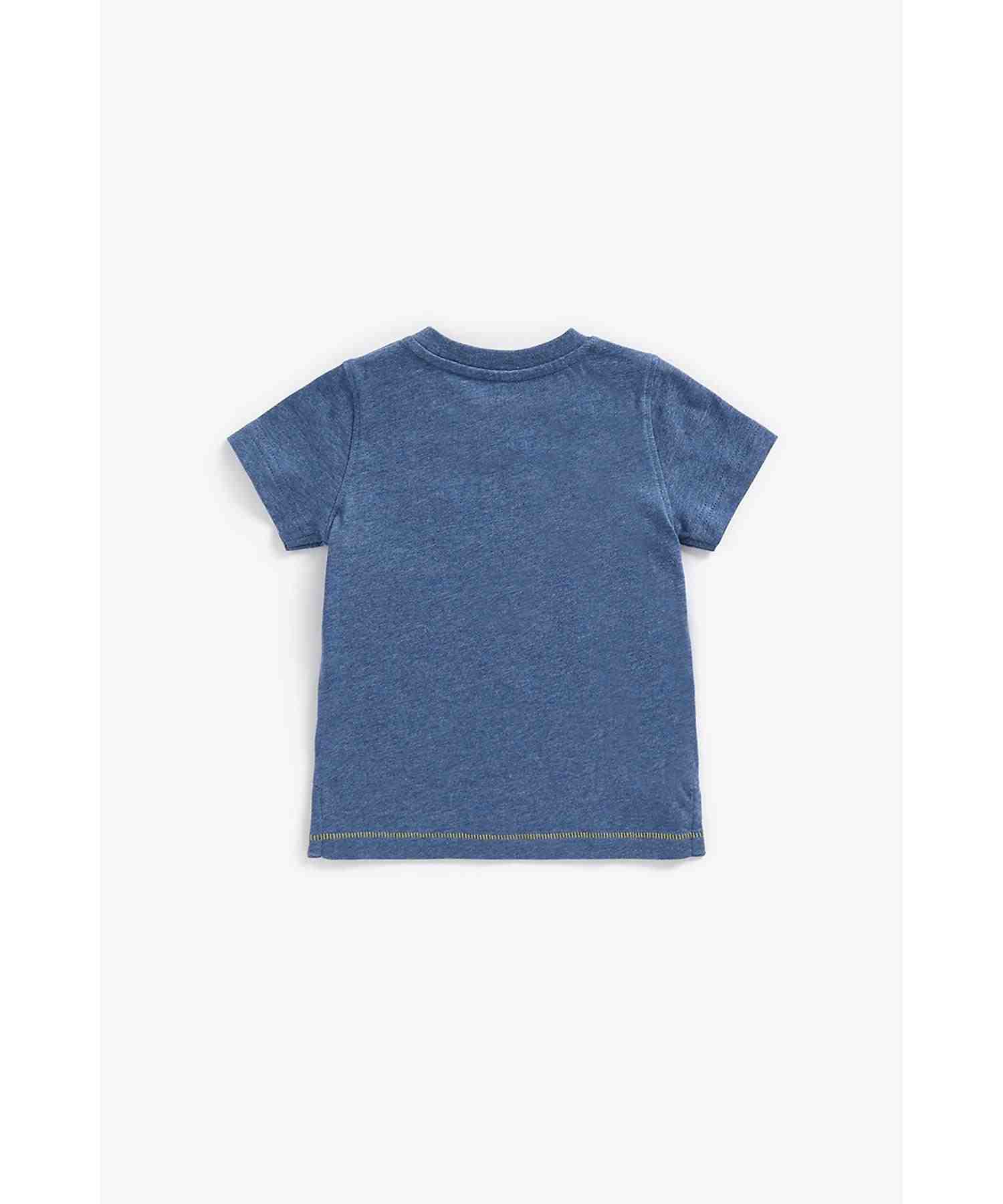 Mothercare Boys 100% Cotton Short Sleeves T-Shirt - Blue