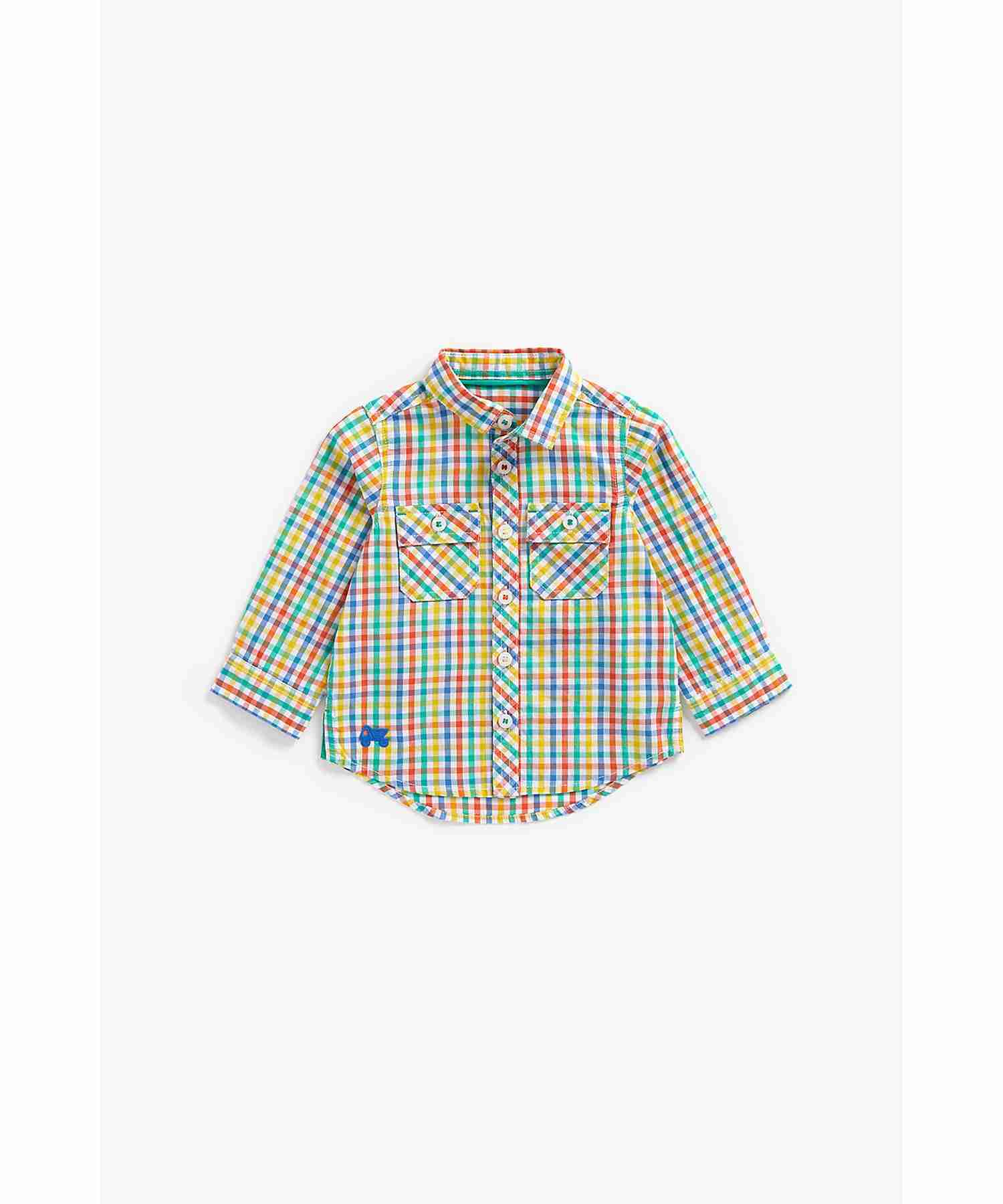 Mothercare Boys 100% Cotton Full Sleeves Shirt - Multicolor