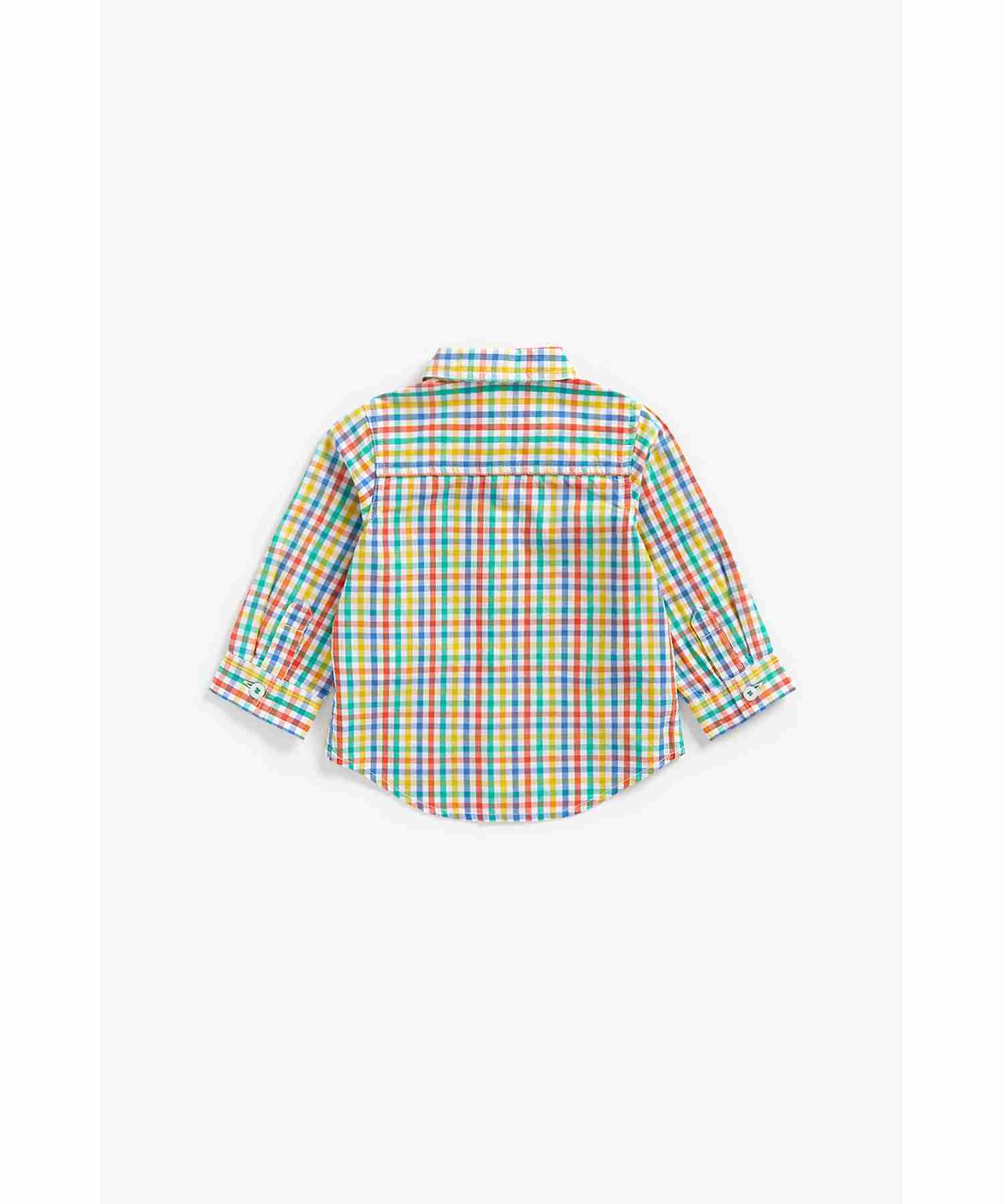 Mothercare Boys 100% Cotton Full Sleeves Shirt - Multicolor