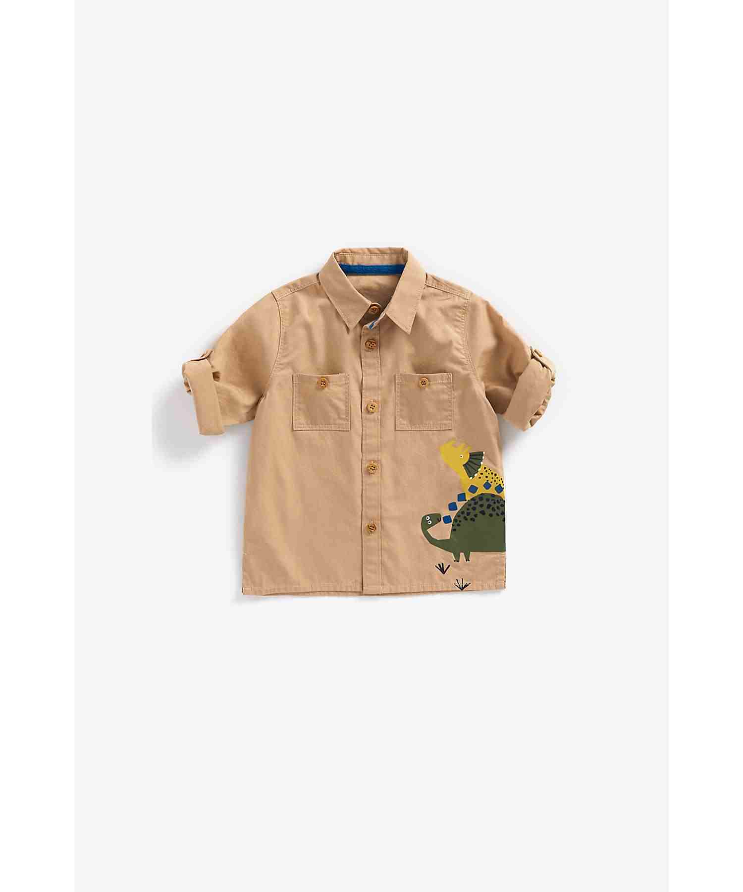 Mothercare Boys 100% Cotton Full Sleeves Shirt - Multi