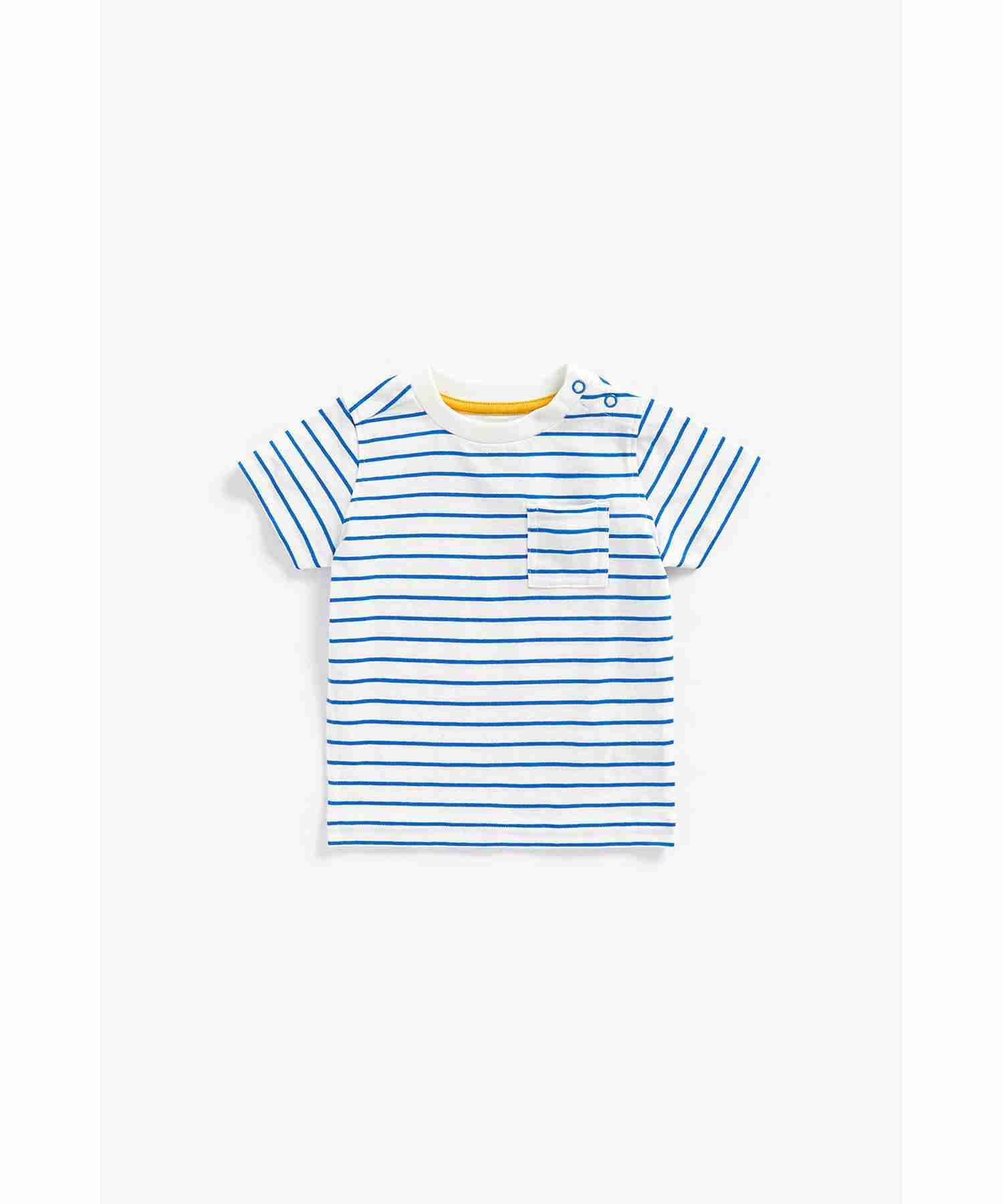 Mothercare Boys 100% Cotton Short Sleeves T-Shirts - Pack of 3 - Multicolor