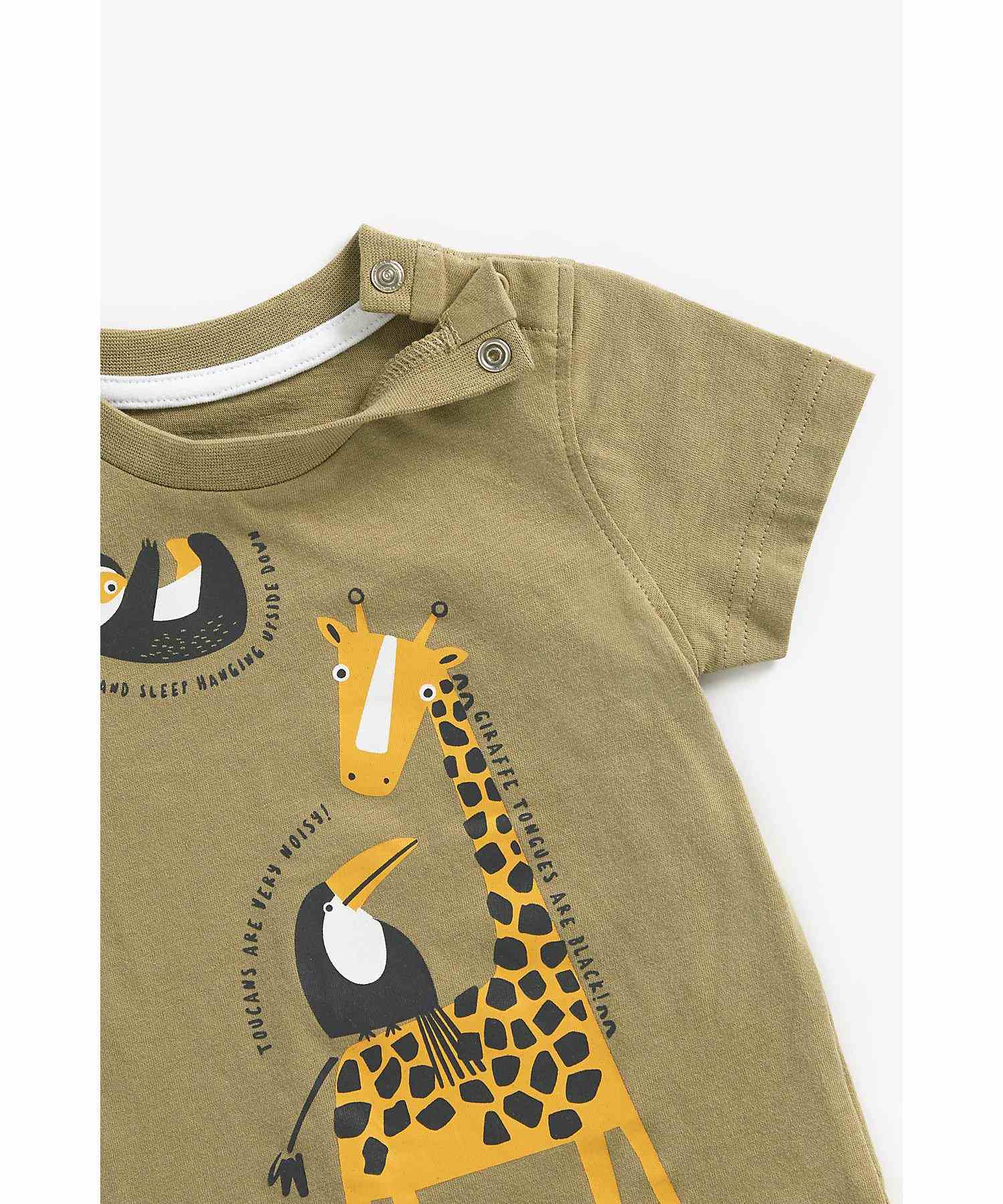 Mothercare Boys 100% Cotton Short Sleeves T-Shirt - Green