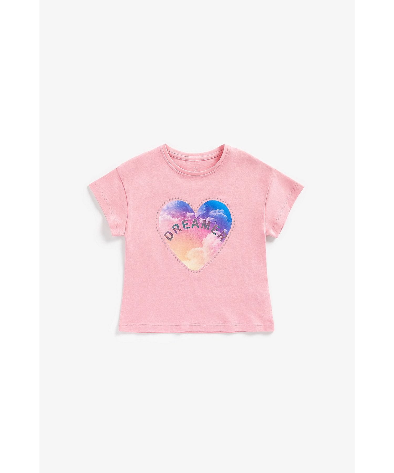 Mothercare | Girls Tops Dreamy Print with Sparkle-Pink 0
