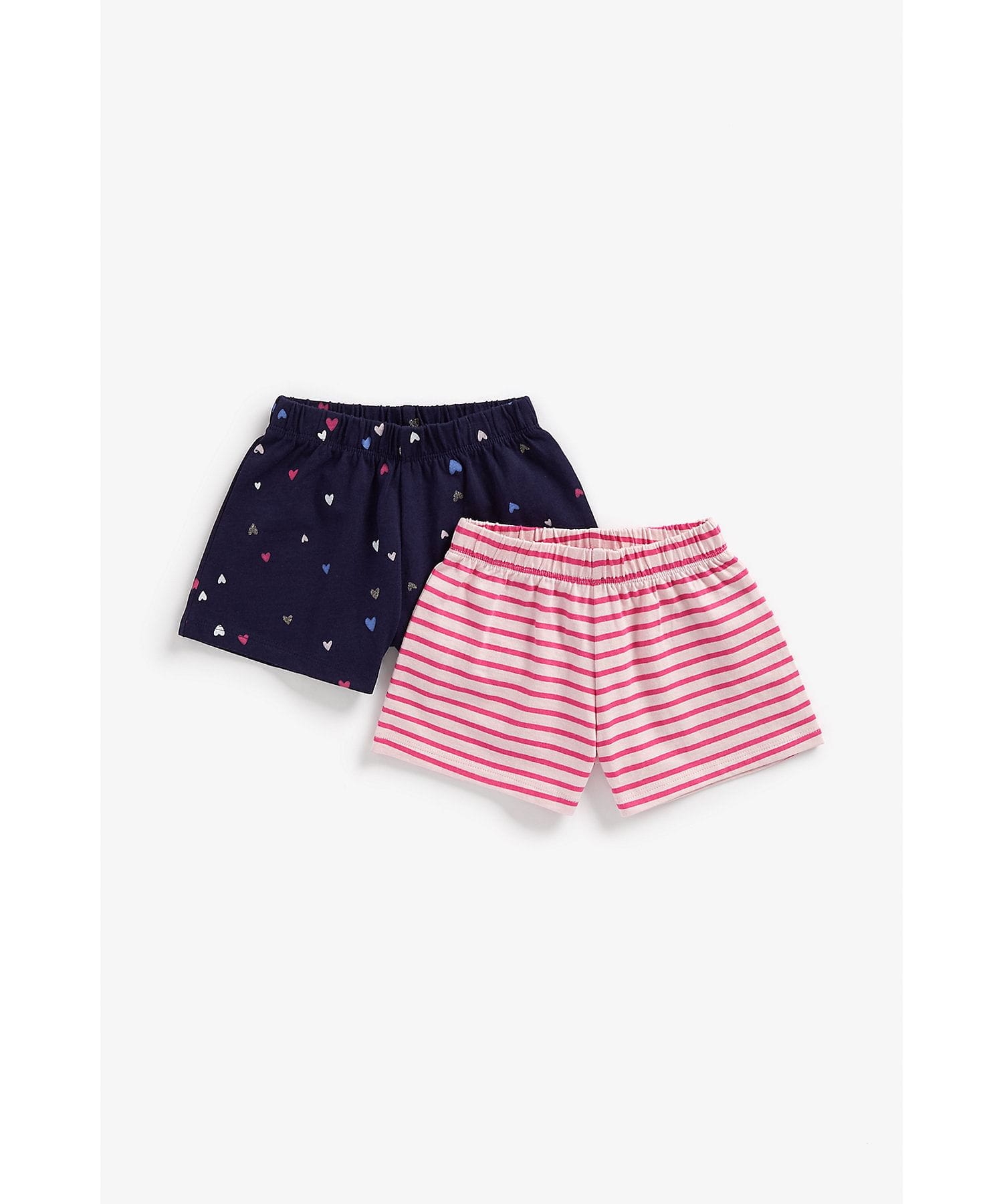 Mothercare | Girls Shorts -Pack of 2-Multicolor 0