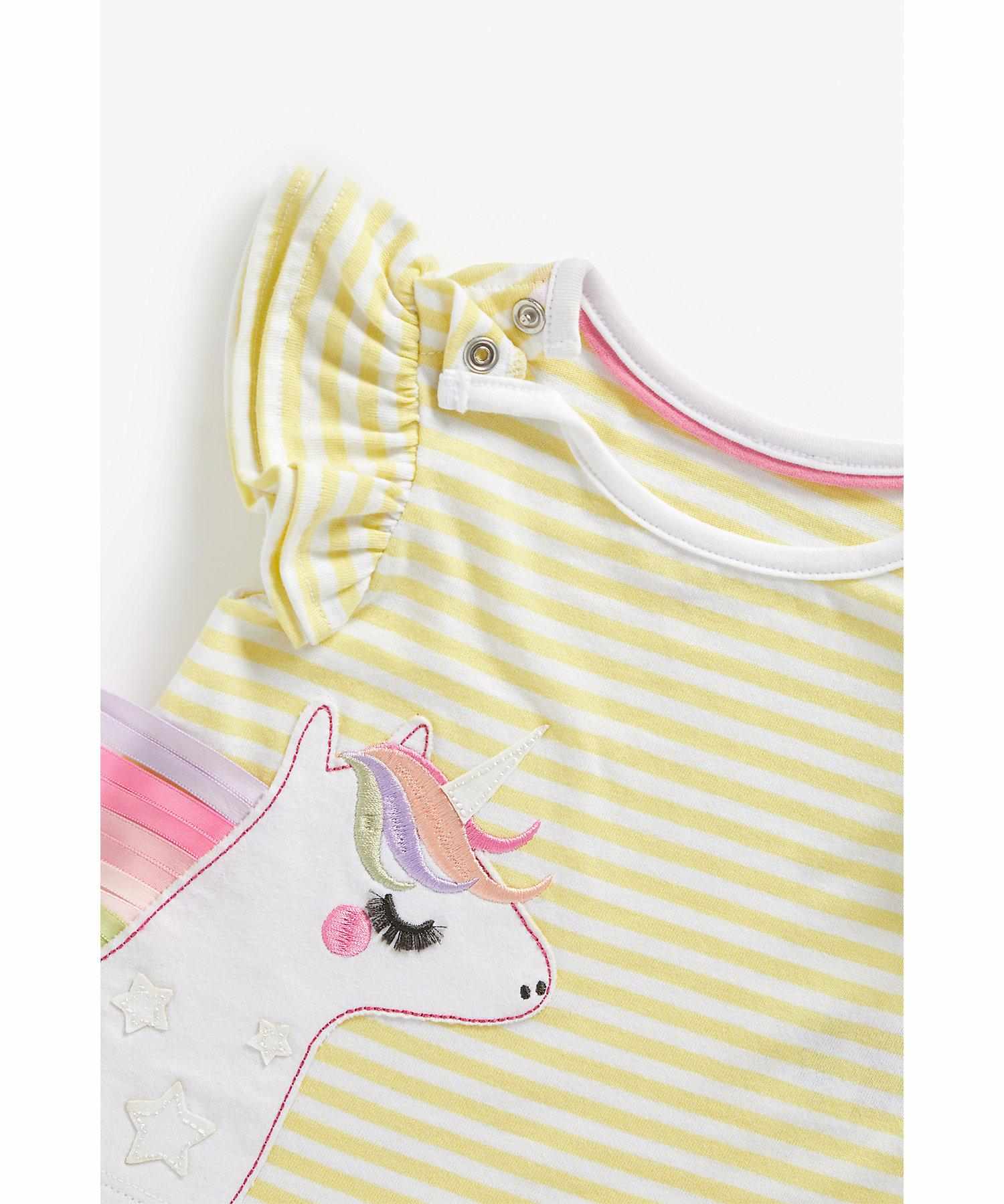 Mothercare Girls Short Sleeves T-Shirt - Yellow