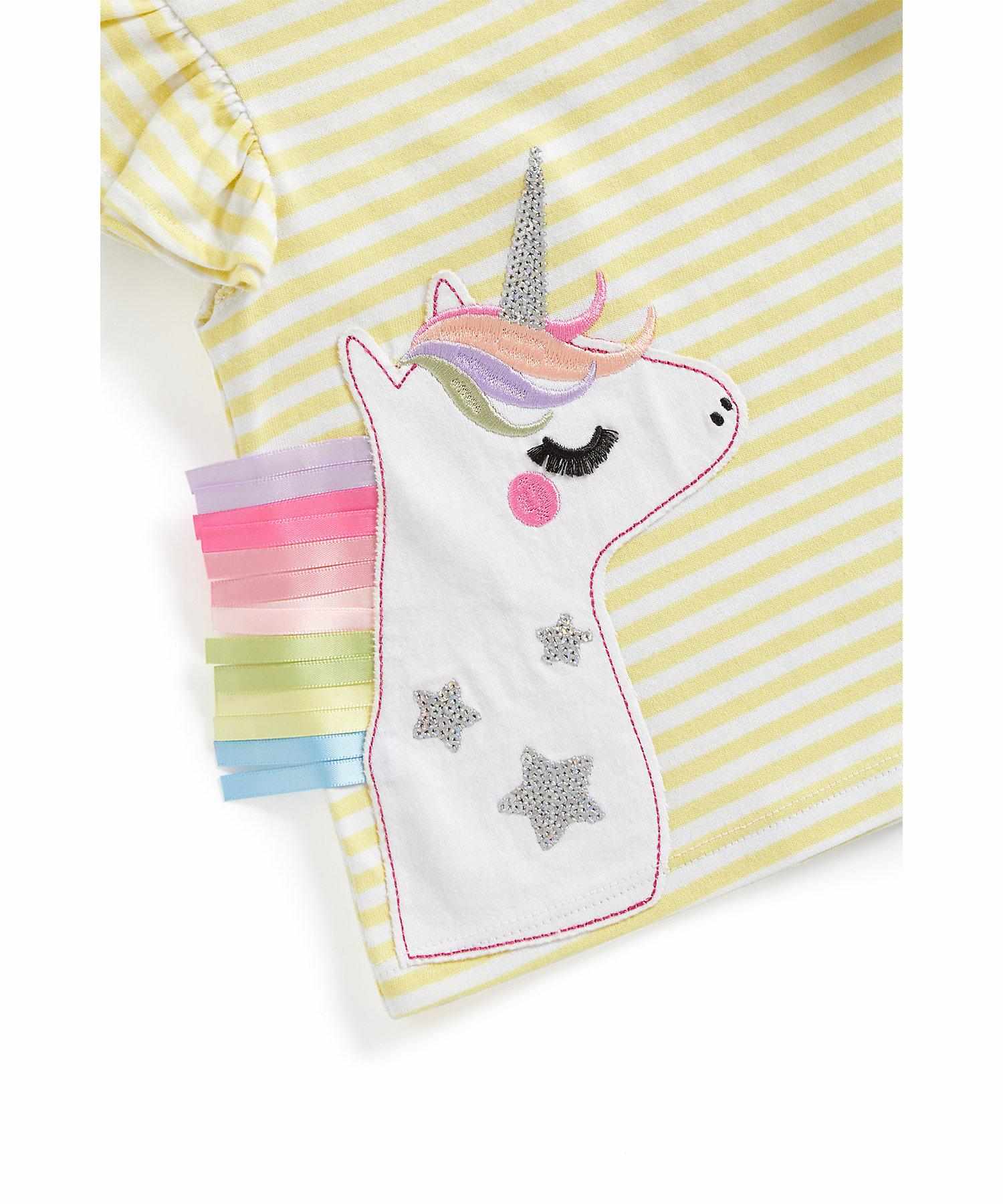 Mothercare Girls Short Sleeves T-Shirt - Yellow