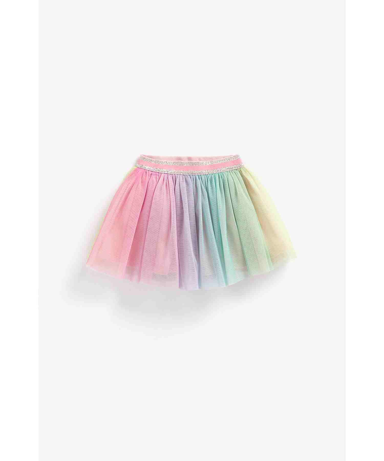 Mothercare Girls Elasticated Waistband Skirt - Multicolor