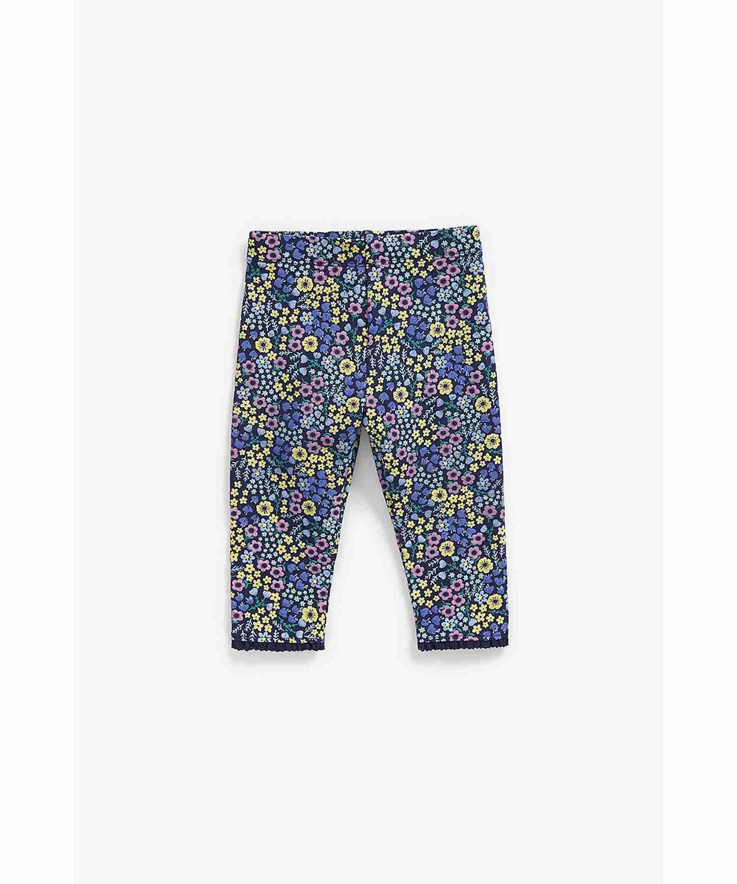 Mothercare Girls stretchy Waistband Leggings - Blue