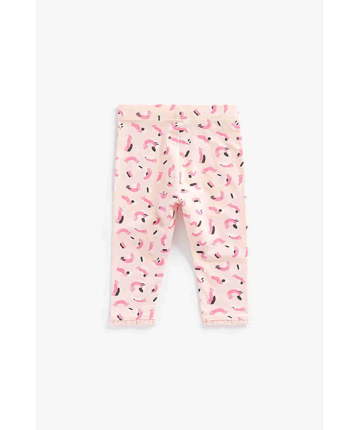 Mothercare Girls stretchy Waistband Leggings - Pink