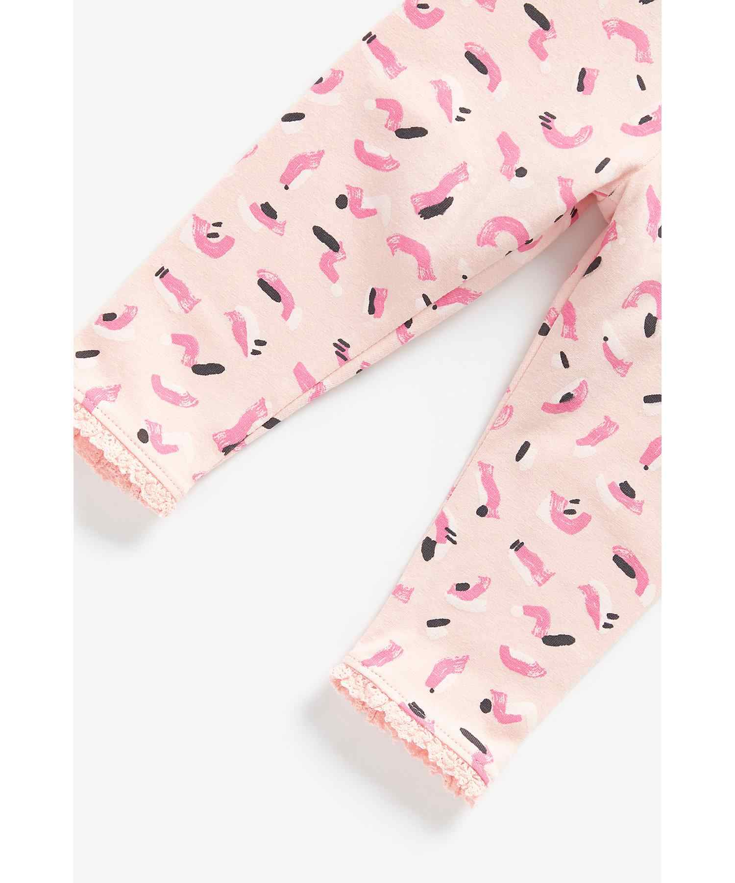 Mothercare Girls stretchy Waistband Leggings - Pink