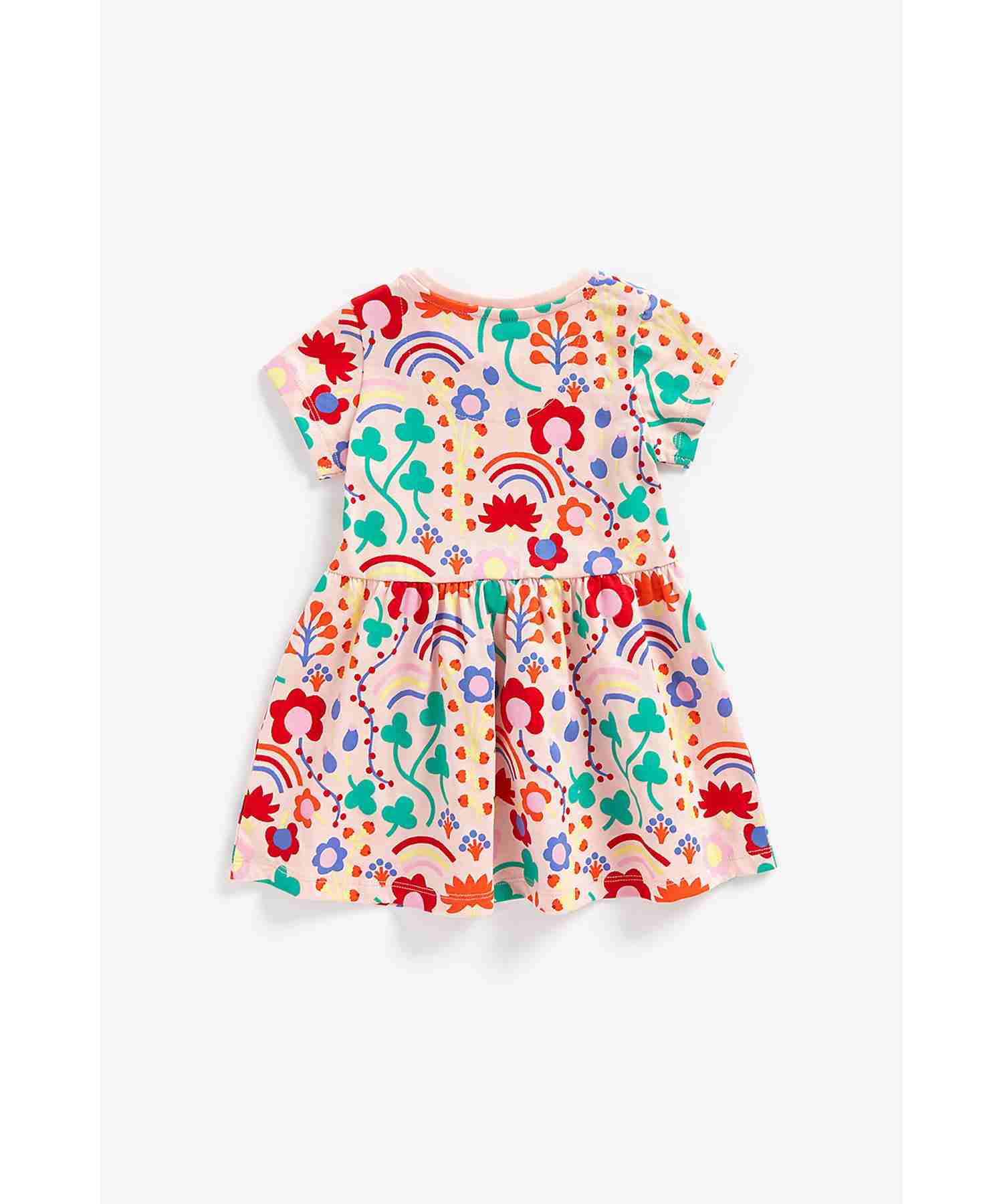 Mothercare Girls Short Sleeves Dress - Pink