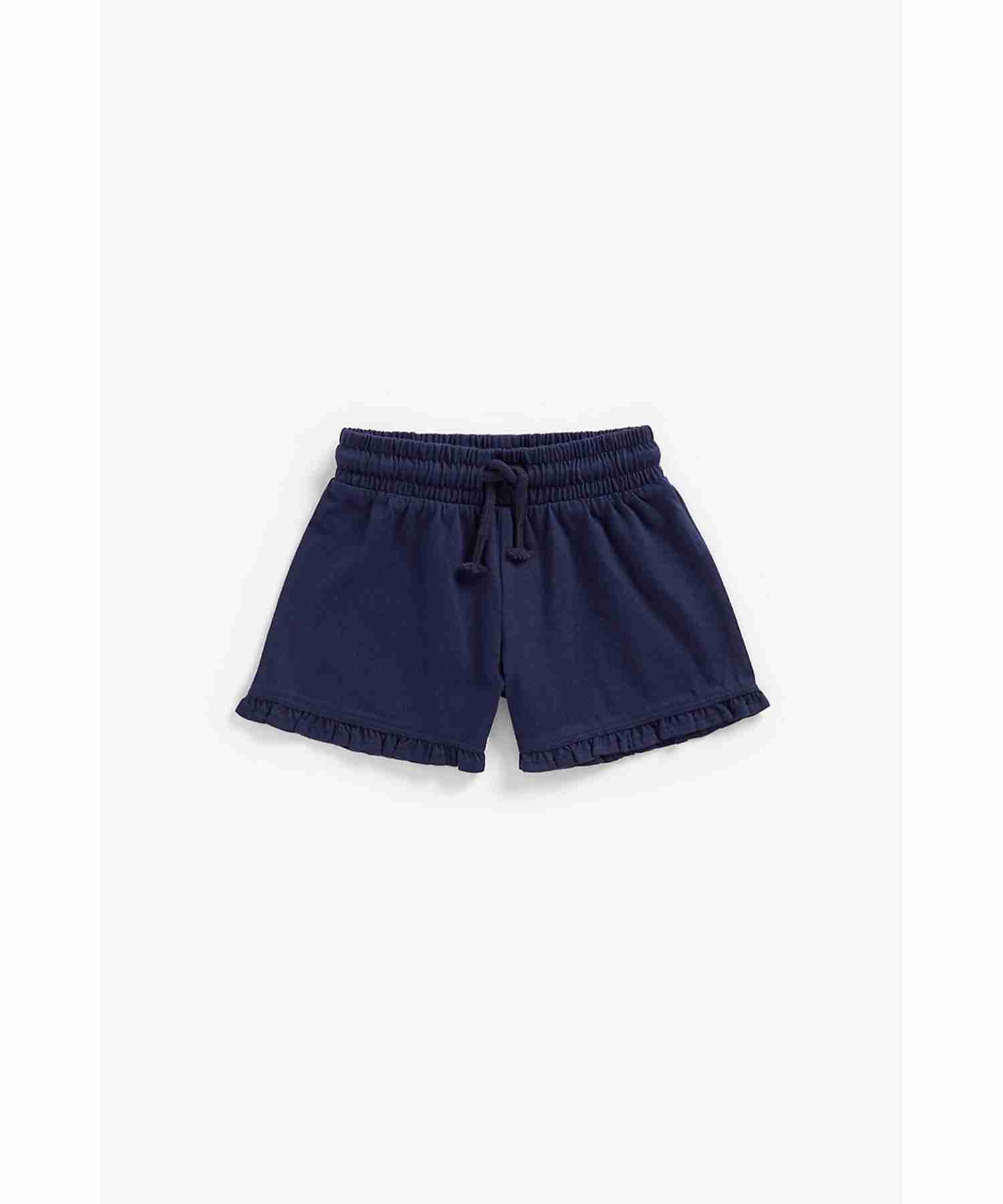 Mothercare Girls Elasticated Shorts - Blue