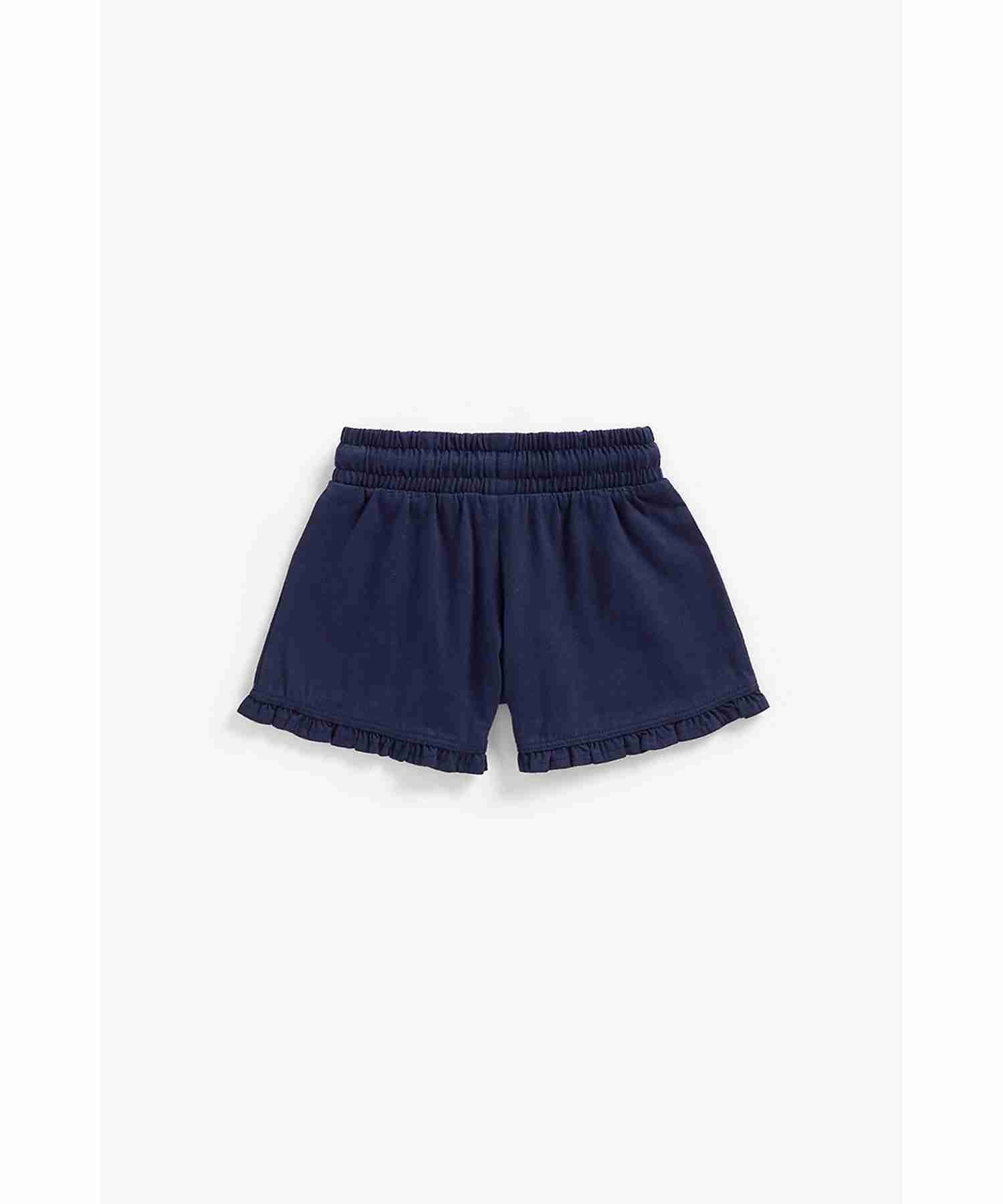 Mothercare Girls Elasticated Shorts - Blue