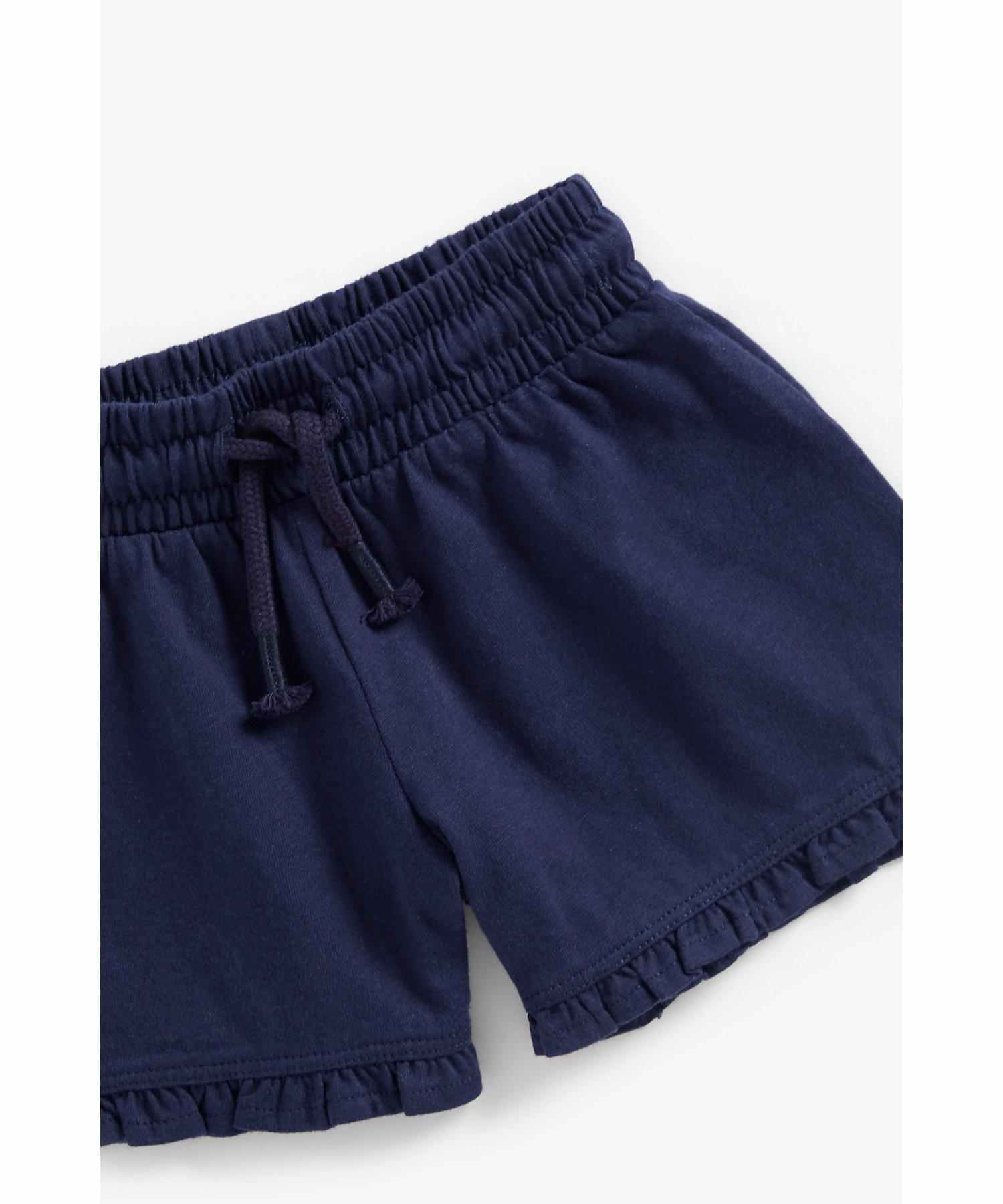 Mothercare Girls Elasticated Shorts - Blue