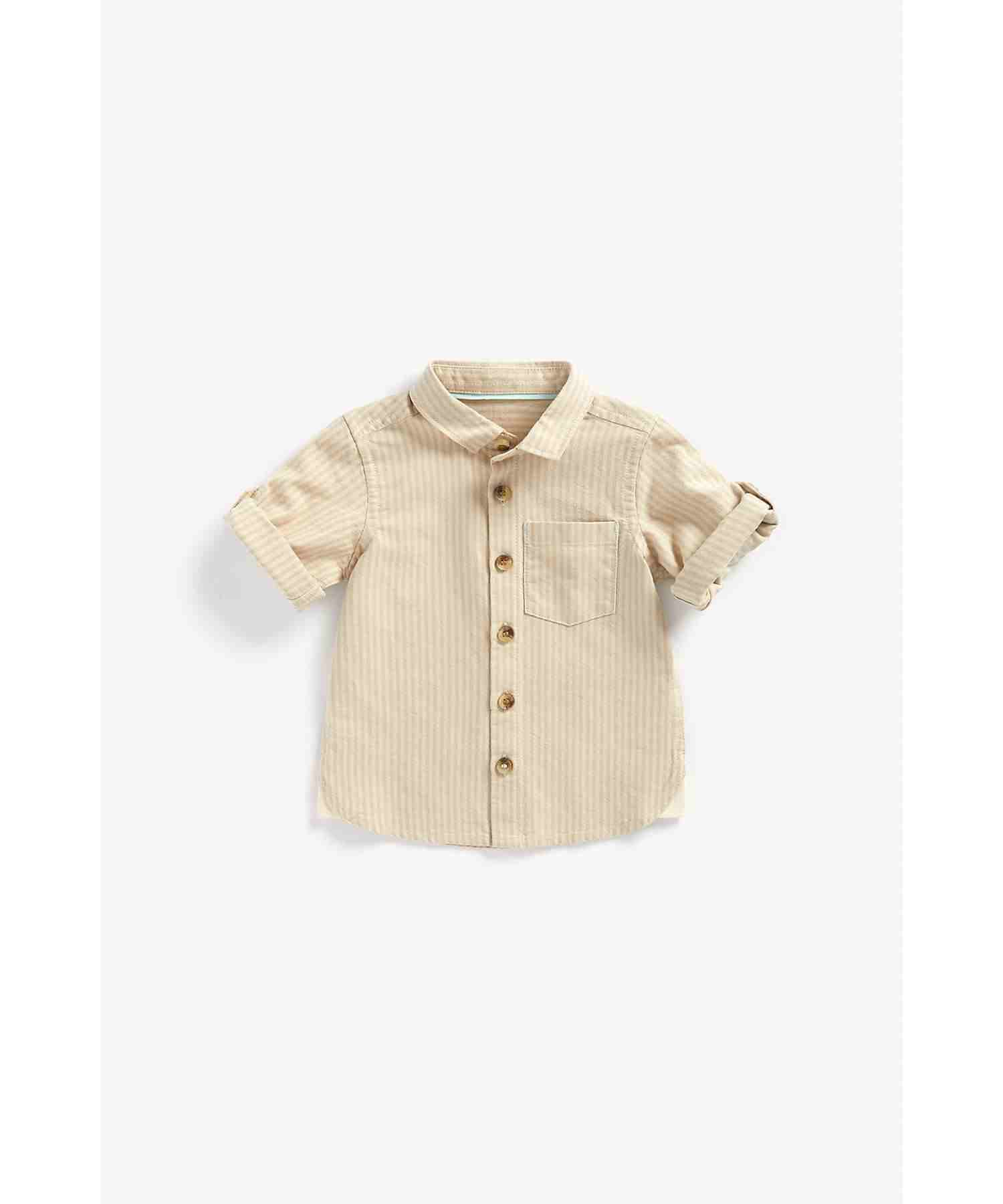 Mothercare Boys 100% Cotton Half Sleeves Shirt - Multicolor