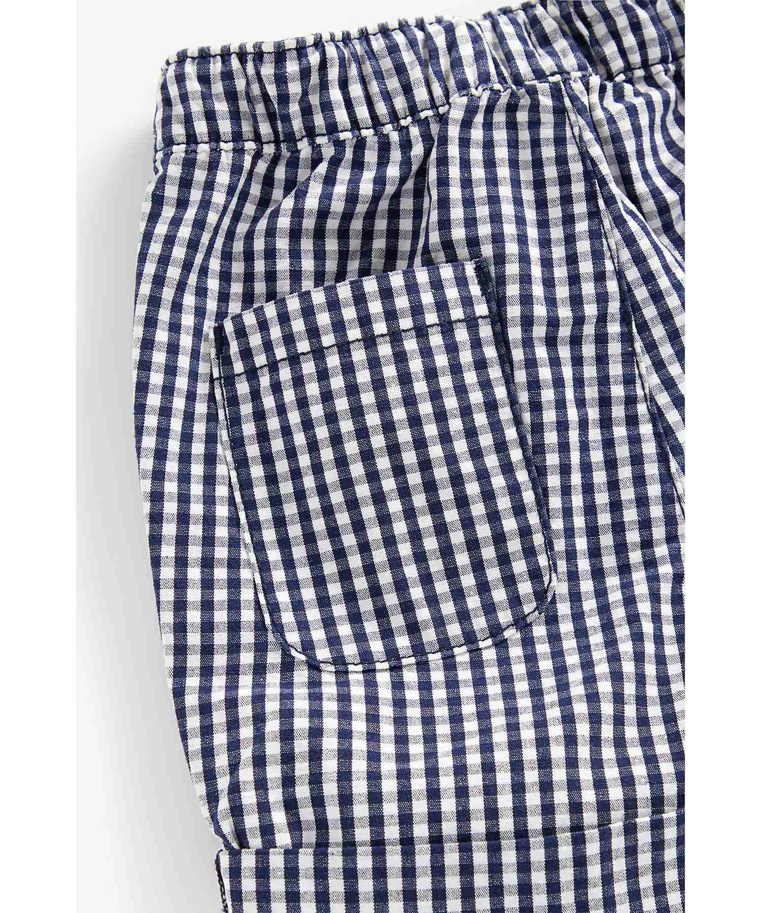 Mothercare Boys 100% Cotton Elasticated Shorts - Navy