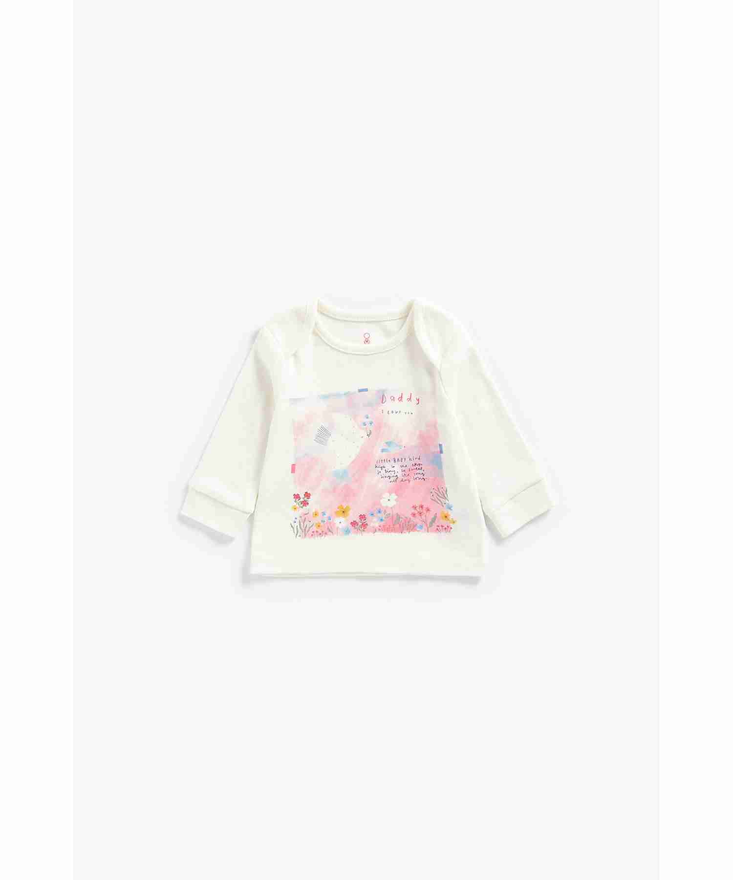 Mothercare Girls Full Sleeves Pyjamas Set - Pack of 2 - Multicolor