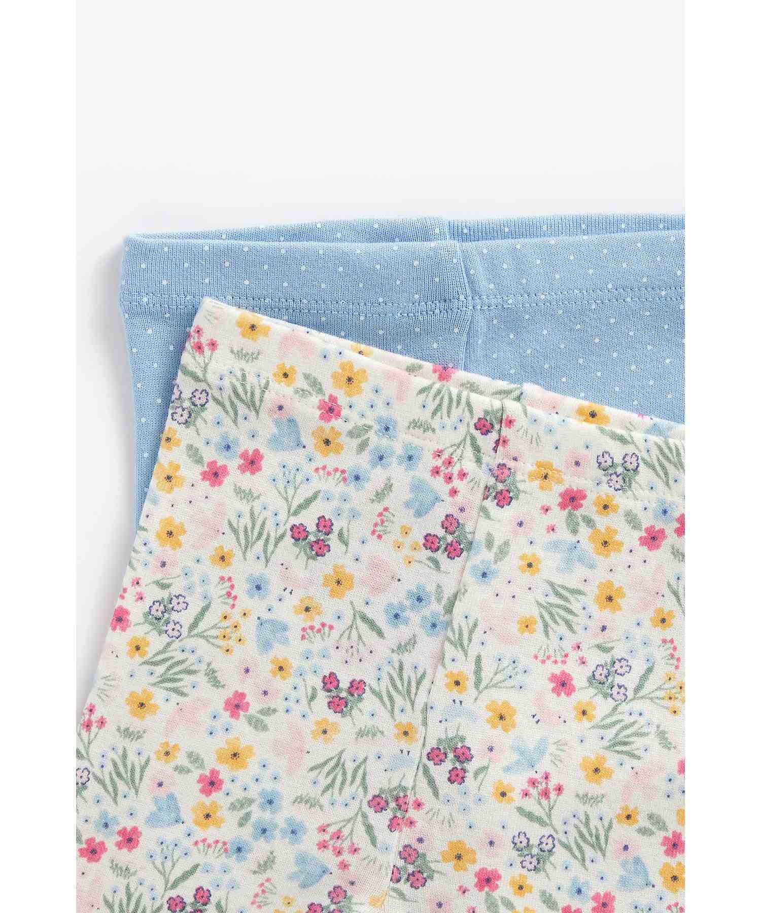 Mothercare Girls Full Sleeves Pyjamas Set - Pack of 2 - Multicolor