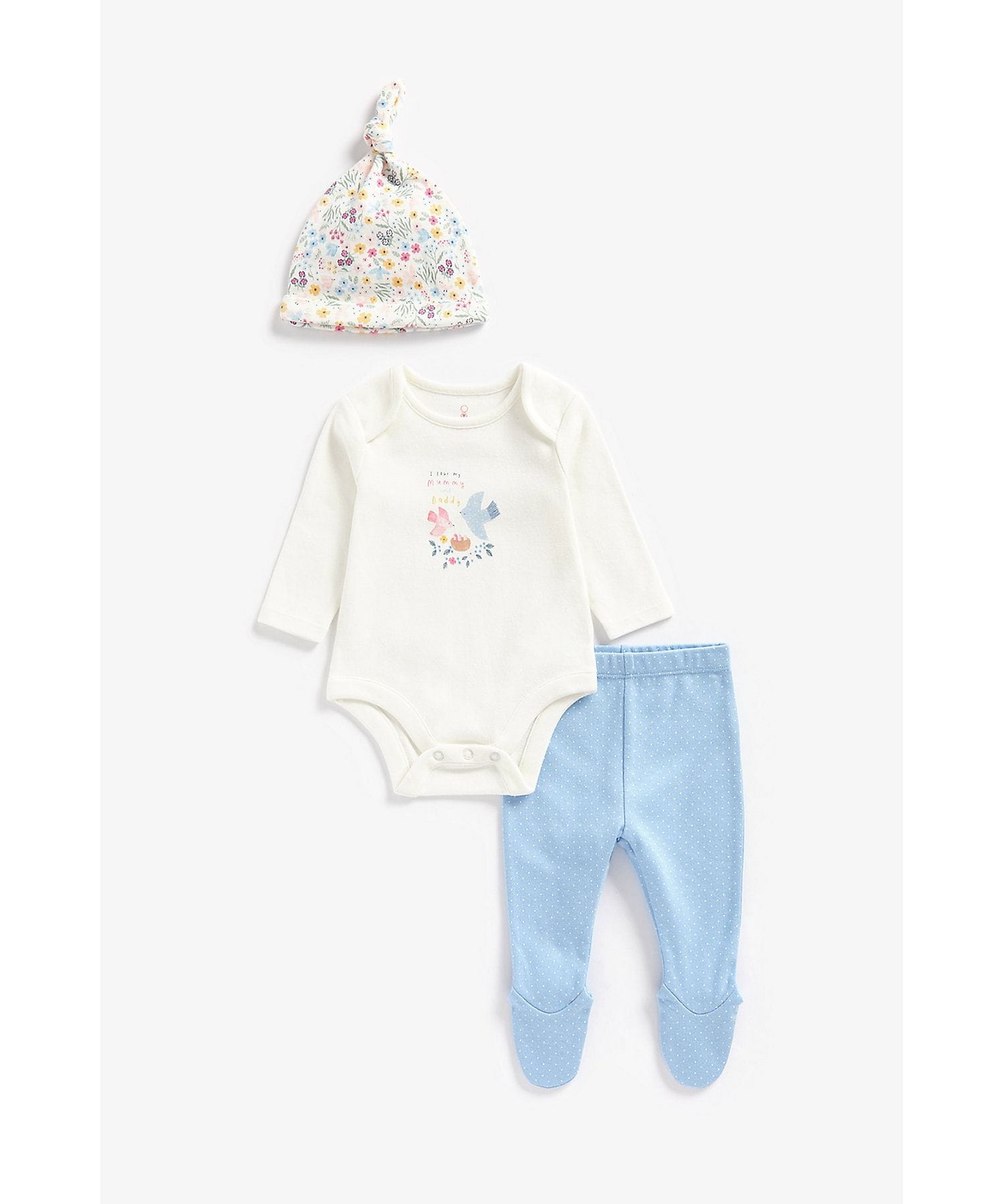 Mothercare | Girls Full Sleeves Gift Set 3 Piece-Multicolor 0