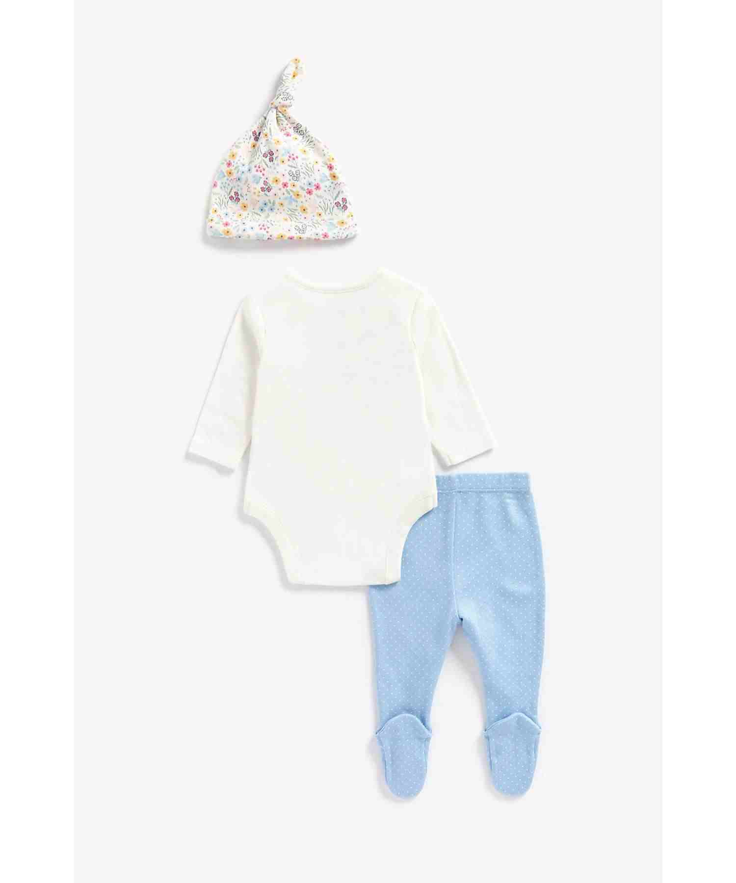 Mothercare Girls 100% Cotton Full Sleeves Gift Set - Multicolor